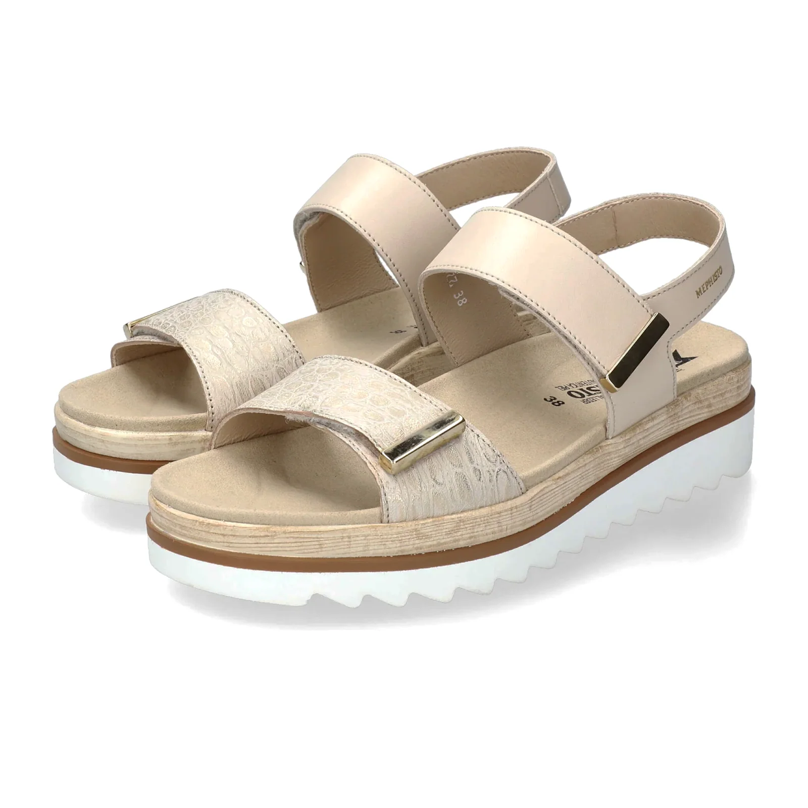 Mephisto Dominica Backstrap Sandal (Women) - Light Sand Tortuga - Image 2