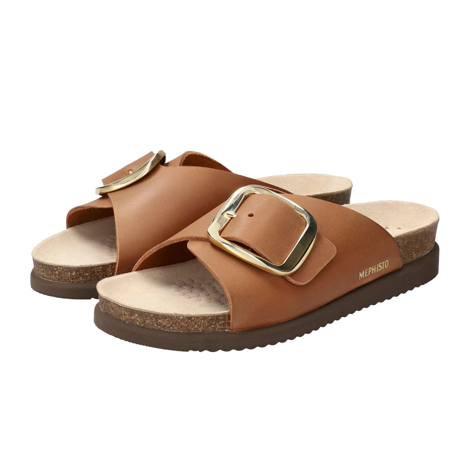 Mephisto Hariana Slide Sandal (Women) - Camel Scratch - Image 2