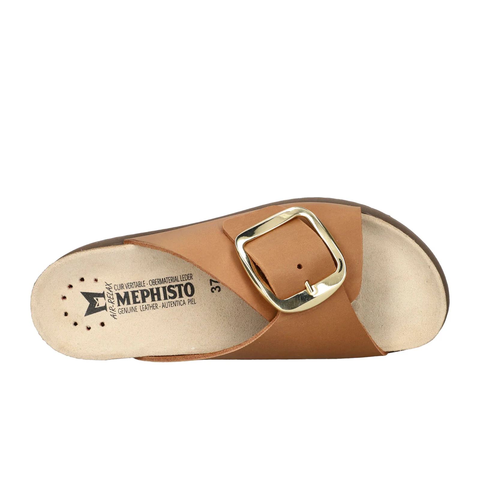 Mephisto Hariana Slide Sandal (Women) - Camel Scratch - Image 3