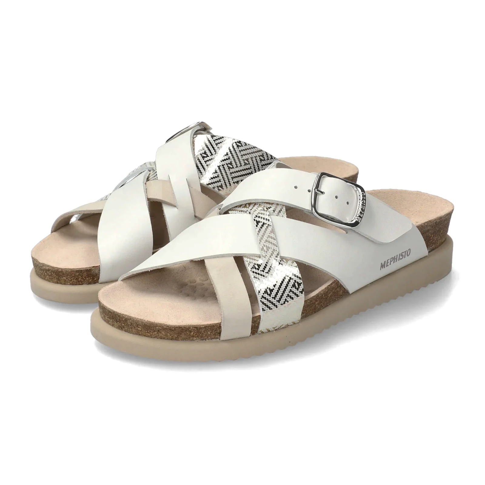 Mephisto Hida Slide Sandal (Women) - Fog Sandalbuck - Image 2