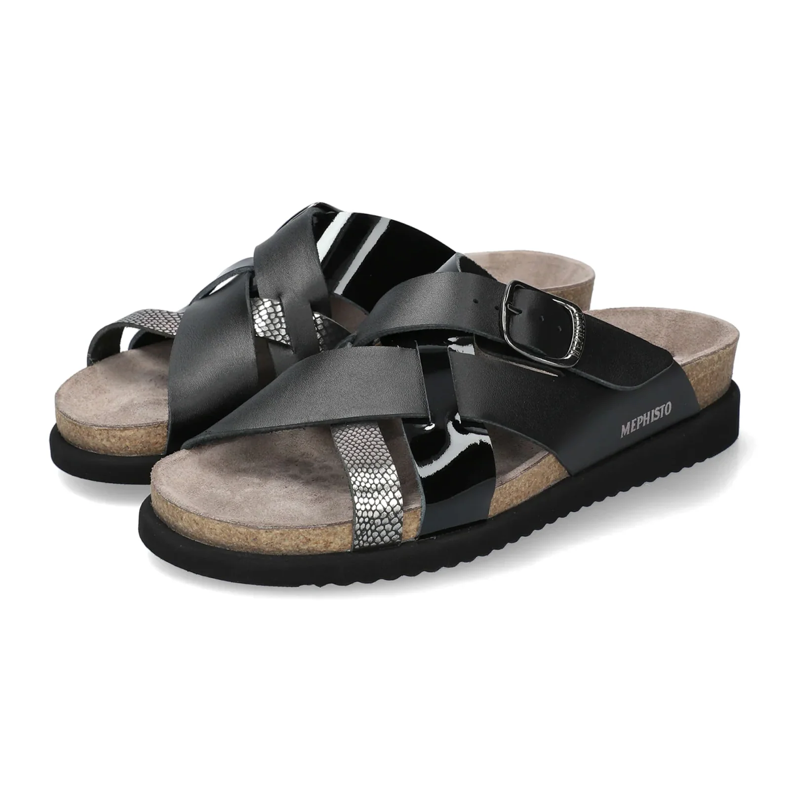 Mephisto Hida Slide Sandal (Women) - Grey Havana - Image 2