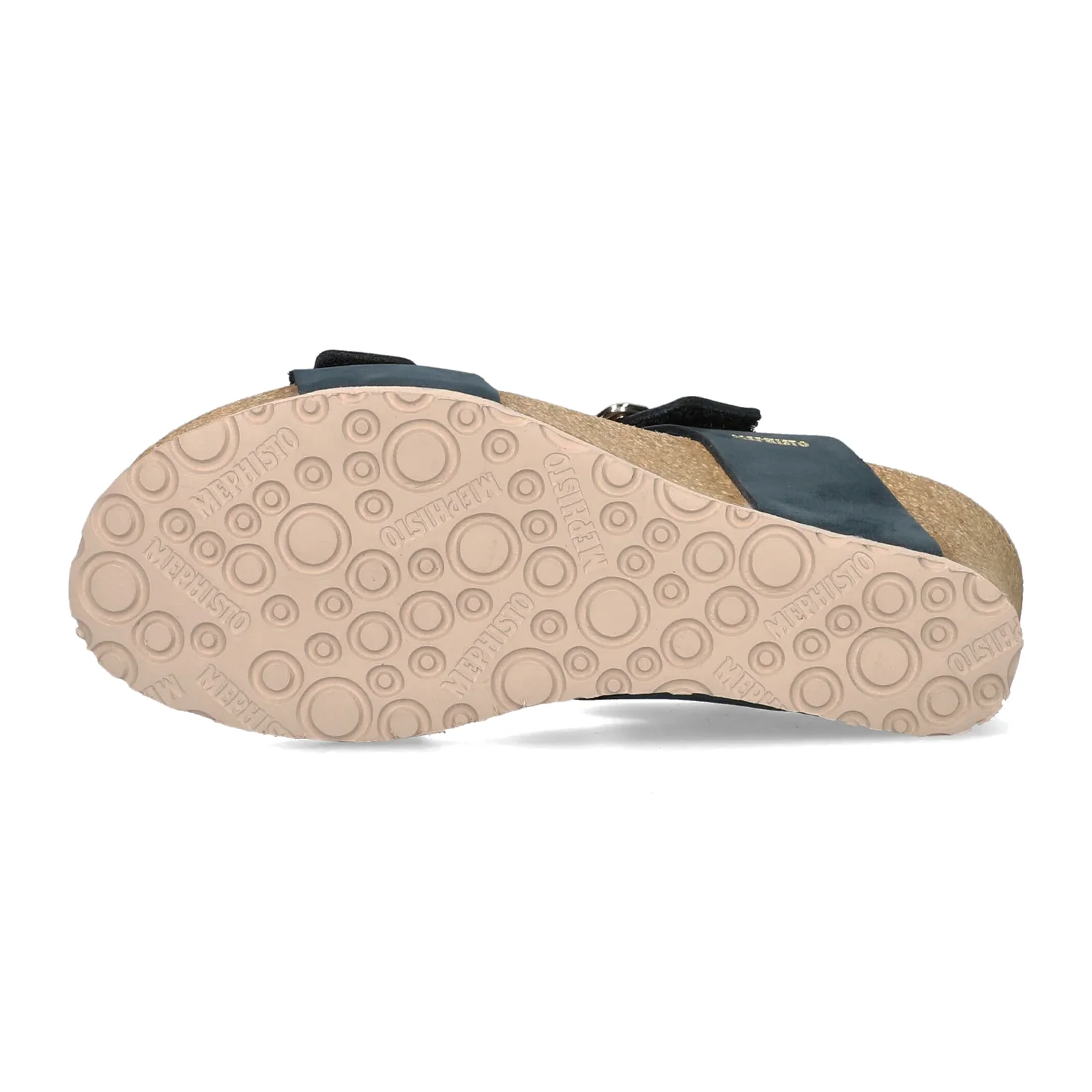Mephisto Lissandra Wedge Sandal (Women) - Navy Sandalbuck - Image 4