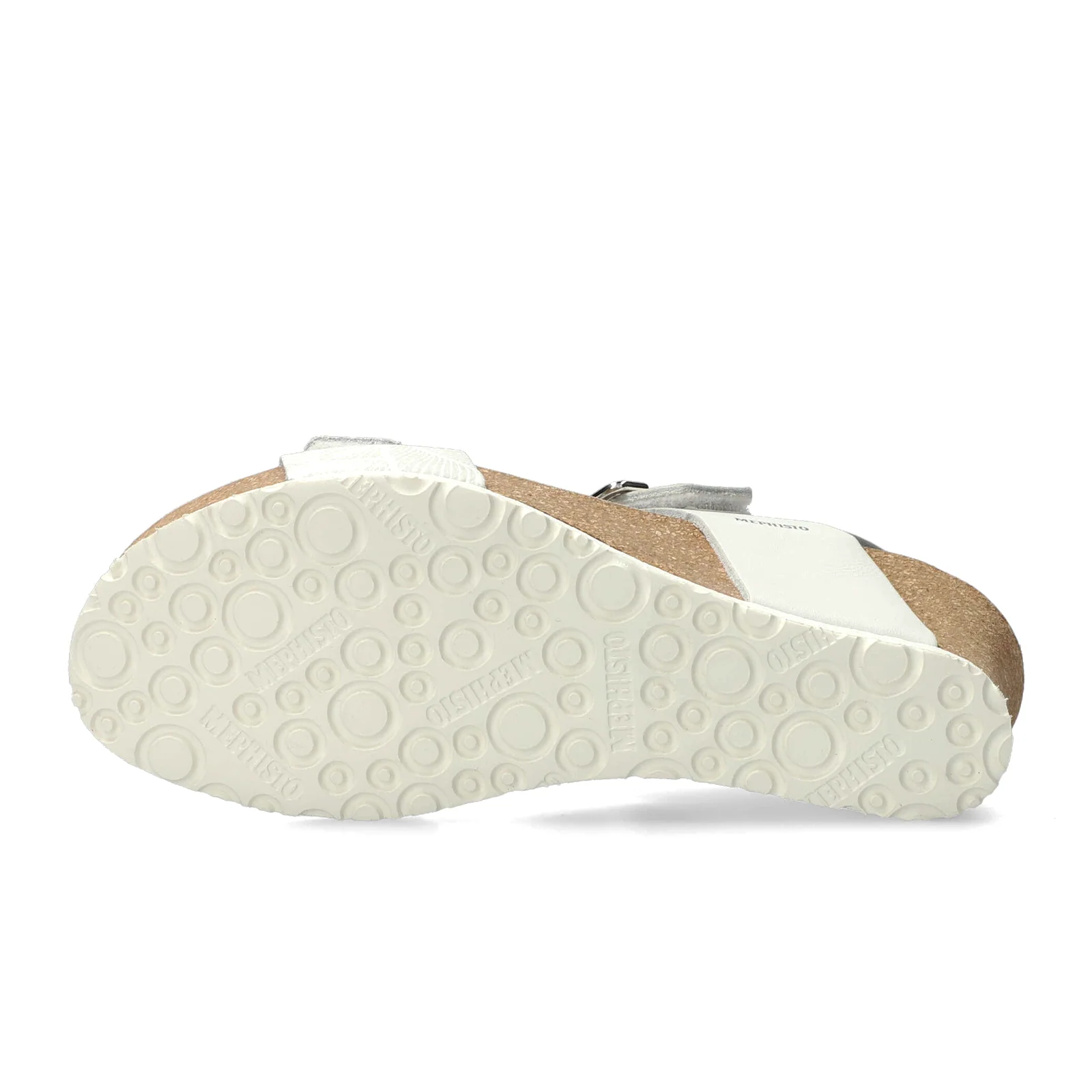 Mephisto Lissandra Wedge Sandal (Women) - White Sandanyl/Fog Panama - Image 4