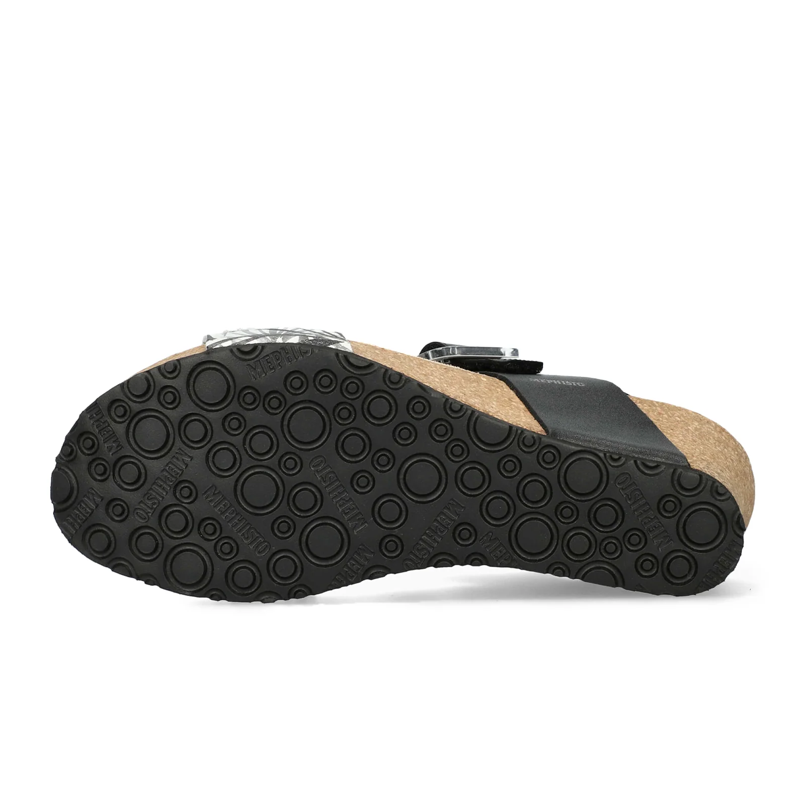 Mephisto Lissia Wedge Sandal (Women) - Black Sandanyl - Image 4