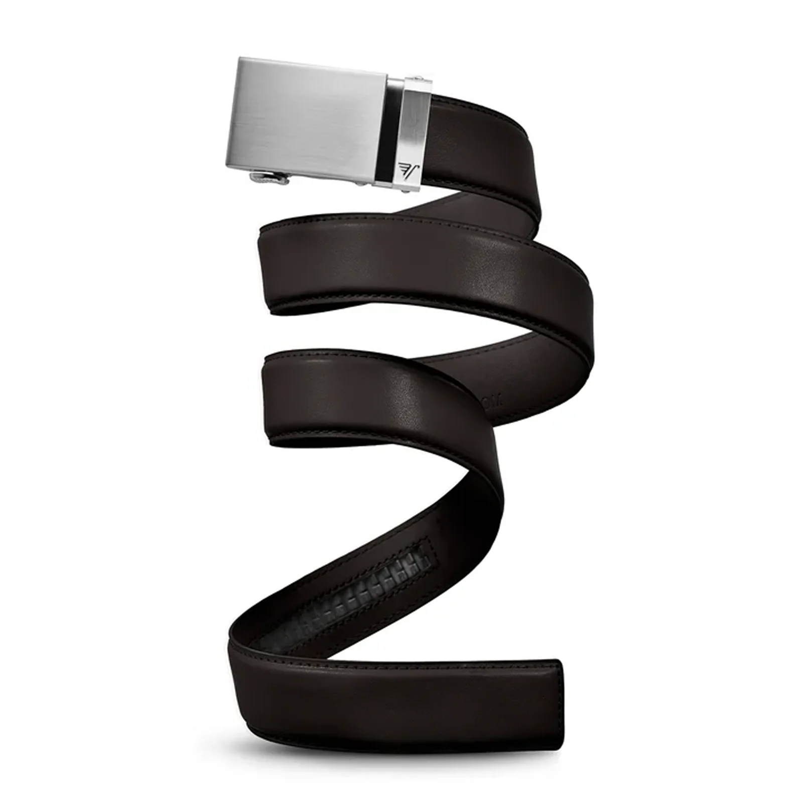 Mission Belts Leather Belt (Men) - Steel/Dark Brown Leather
