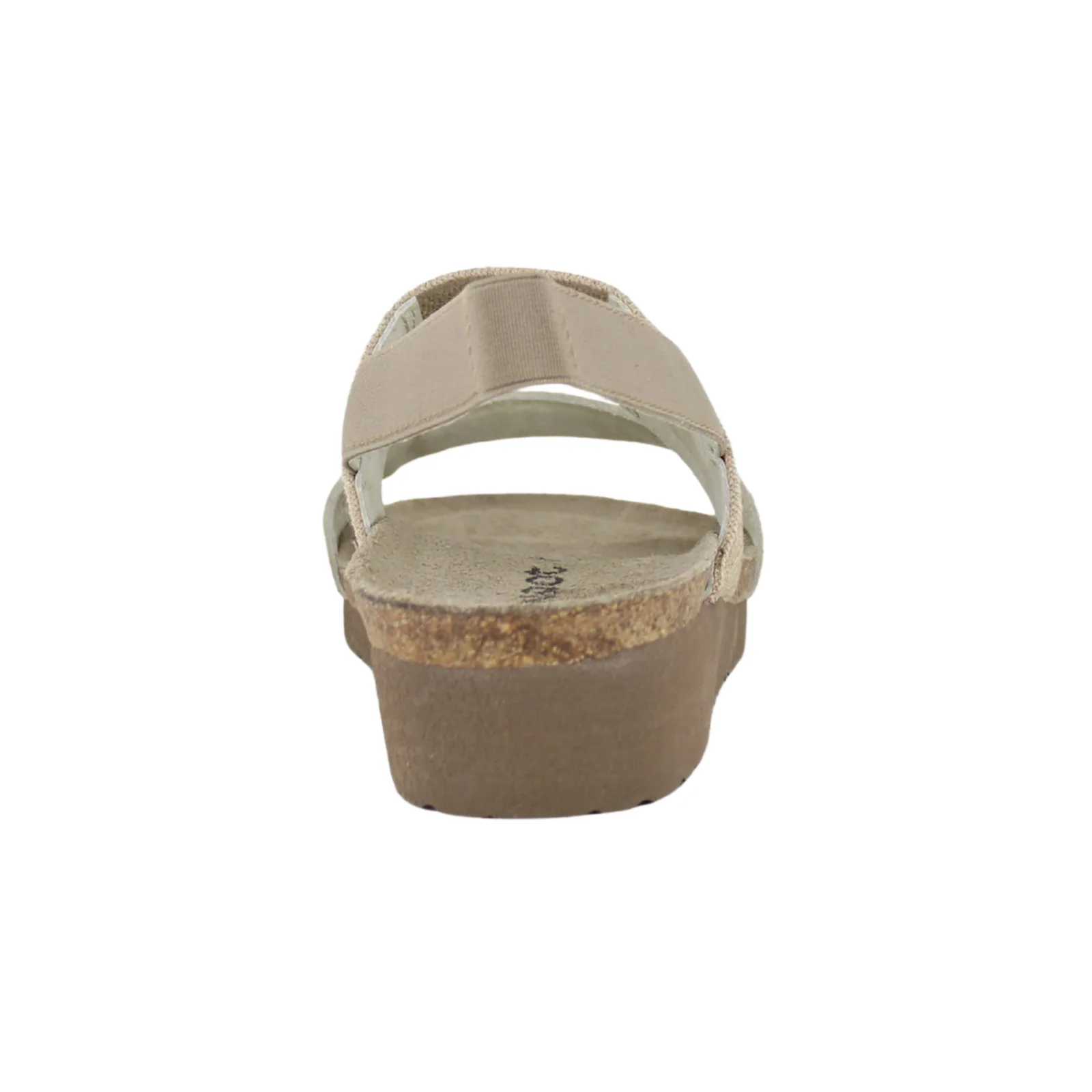 Naot Amy Wide Wedge Sandal (Women) - Beige Lizard Leather/Beige Elastic - Image 5