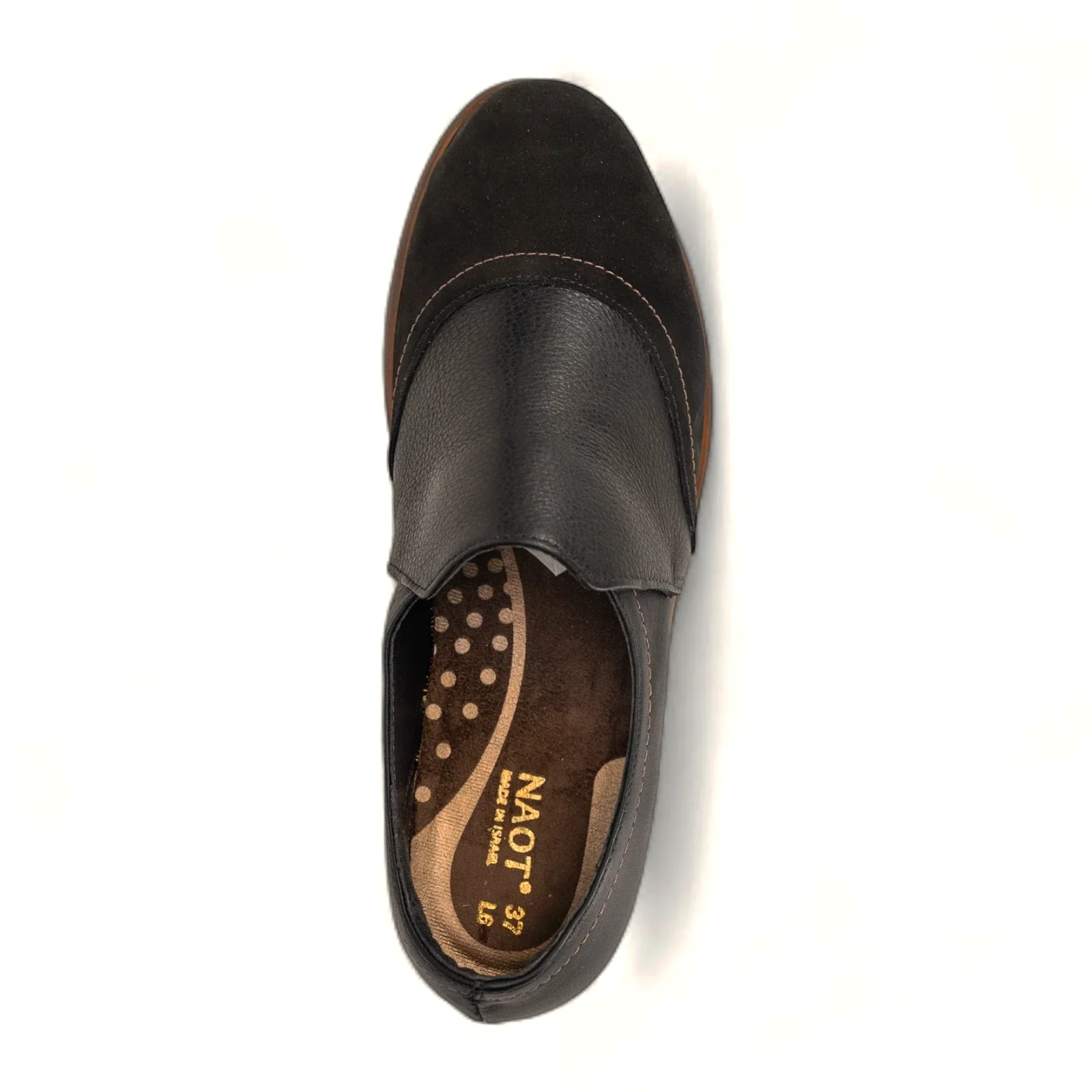 Naot Angin Slip On Loafer (Women) - Black Velvet - Image 4