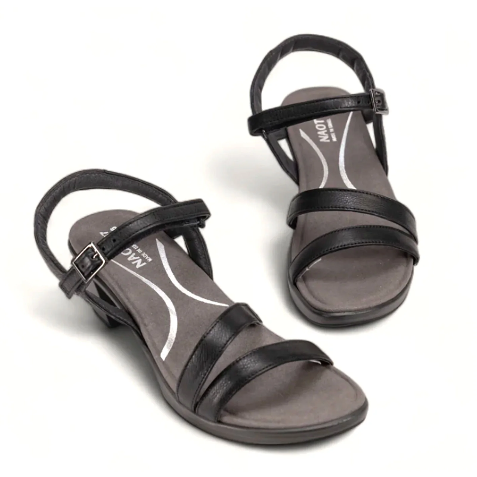 Naot Bounty Supreme Heeled Sandal (Women) - Soft Black Leather - Image 4