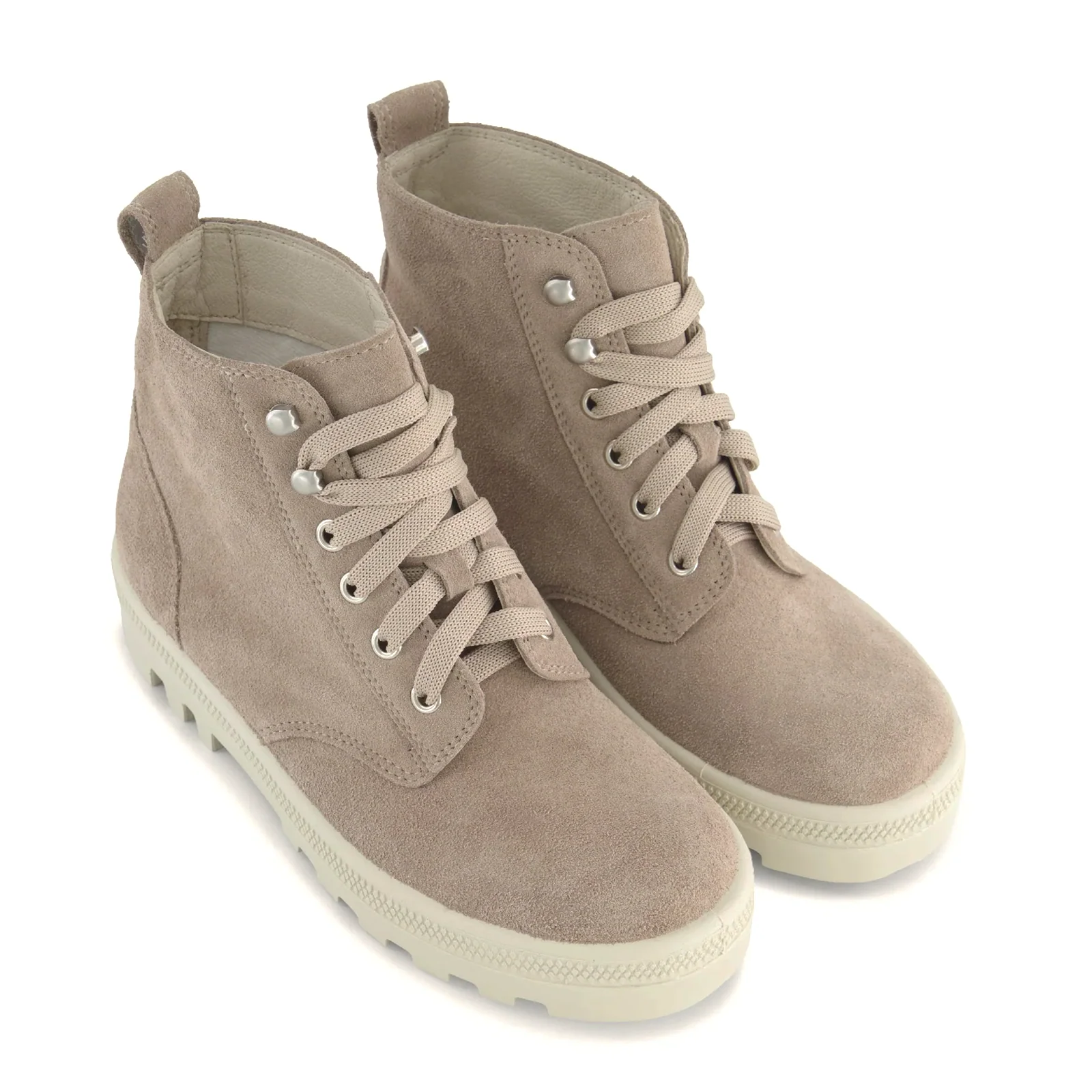 Naot Canoe Lace Up Boot (Women) - Almond Suede - Image 3