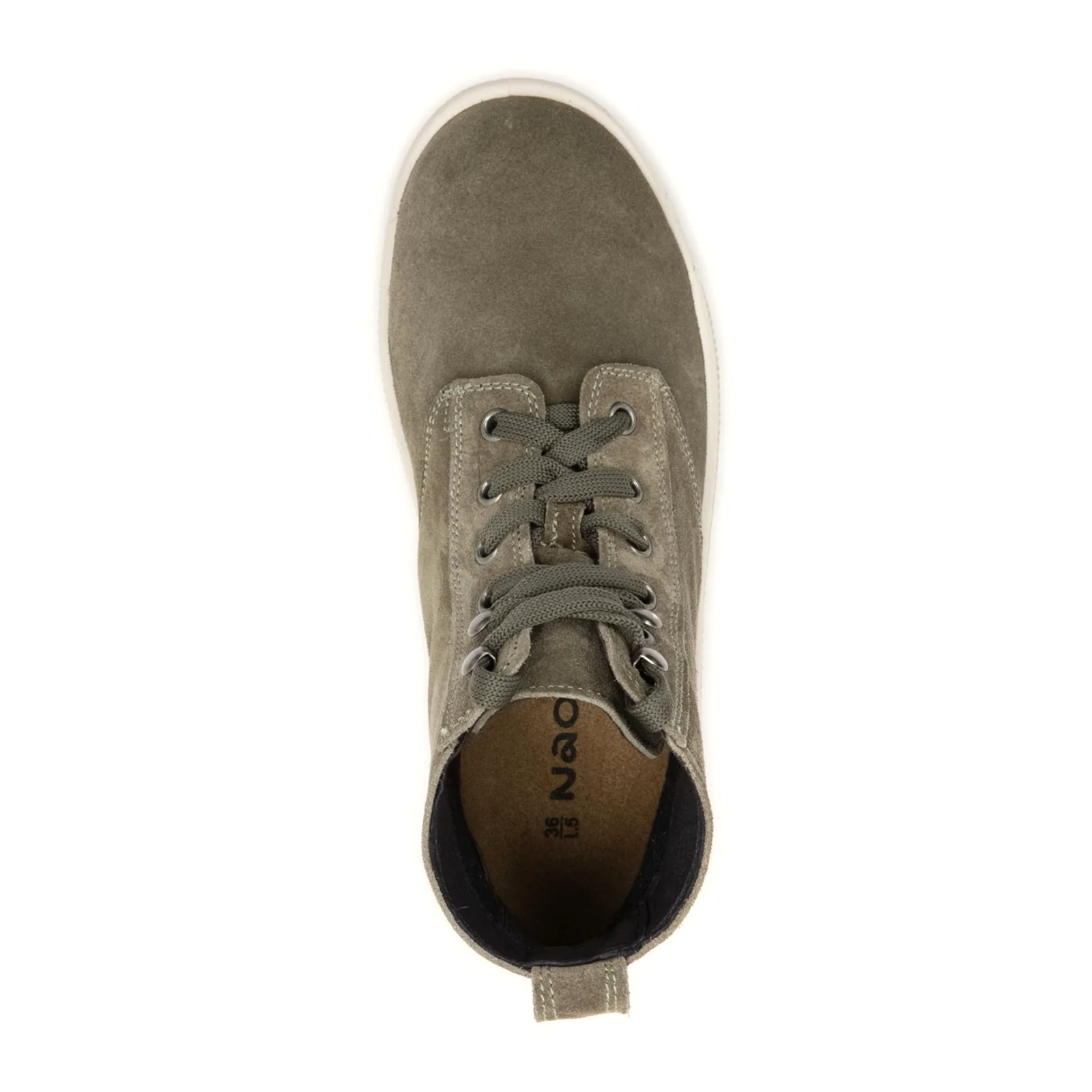 Naot Canoe Lace Up Boot (Women) - Hunter Green Suede - Image 5
