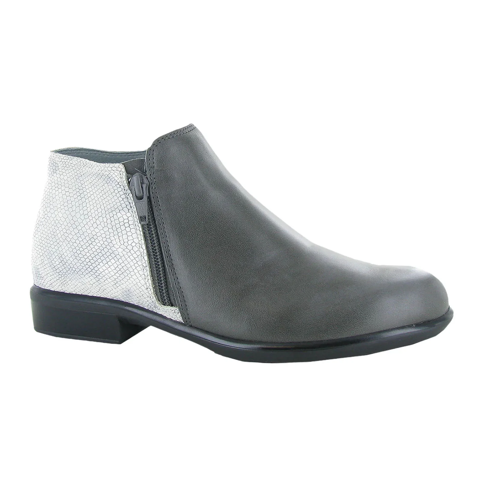 Naot Helm Ankle Boot (Women) - Tin Grey/Silver Snake
