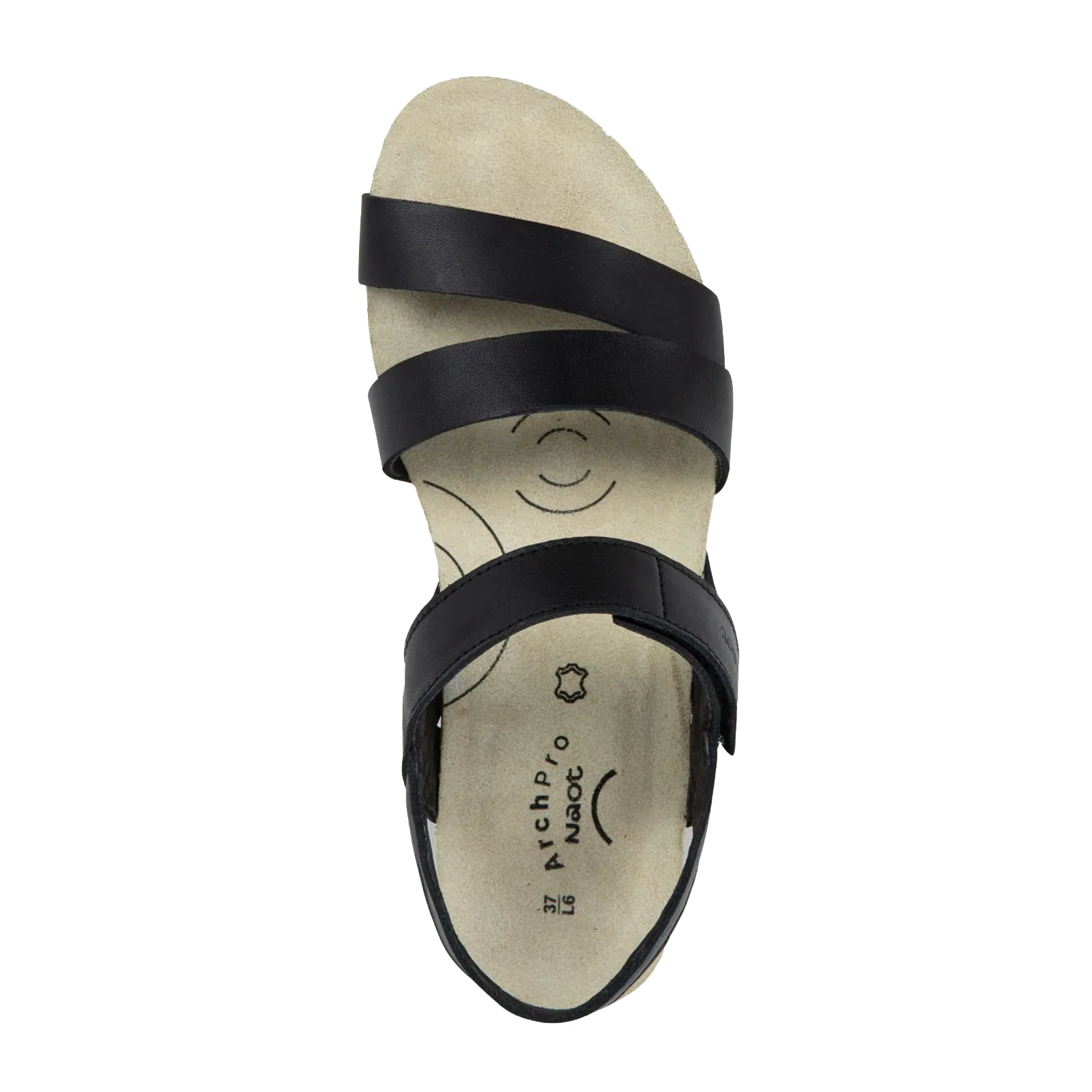 Naot Kayla Arch Pro Wedge Sandal (Women) - Black Matte Leather - Image 4
