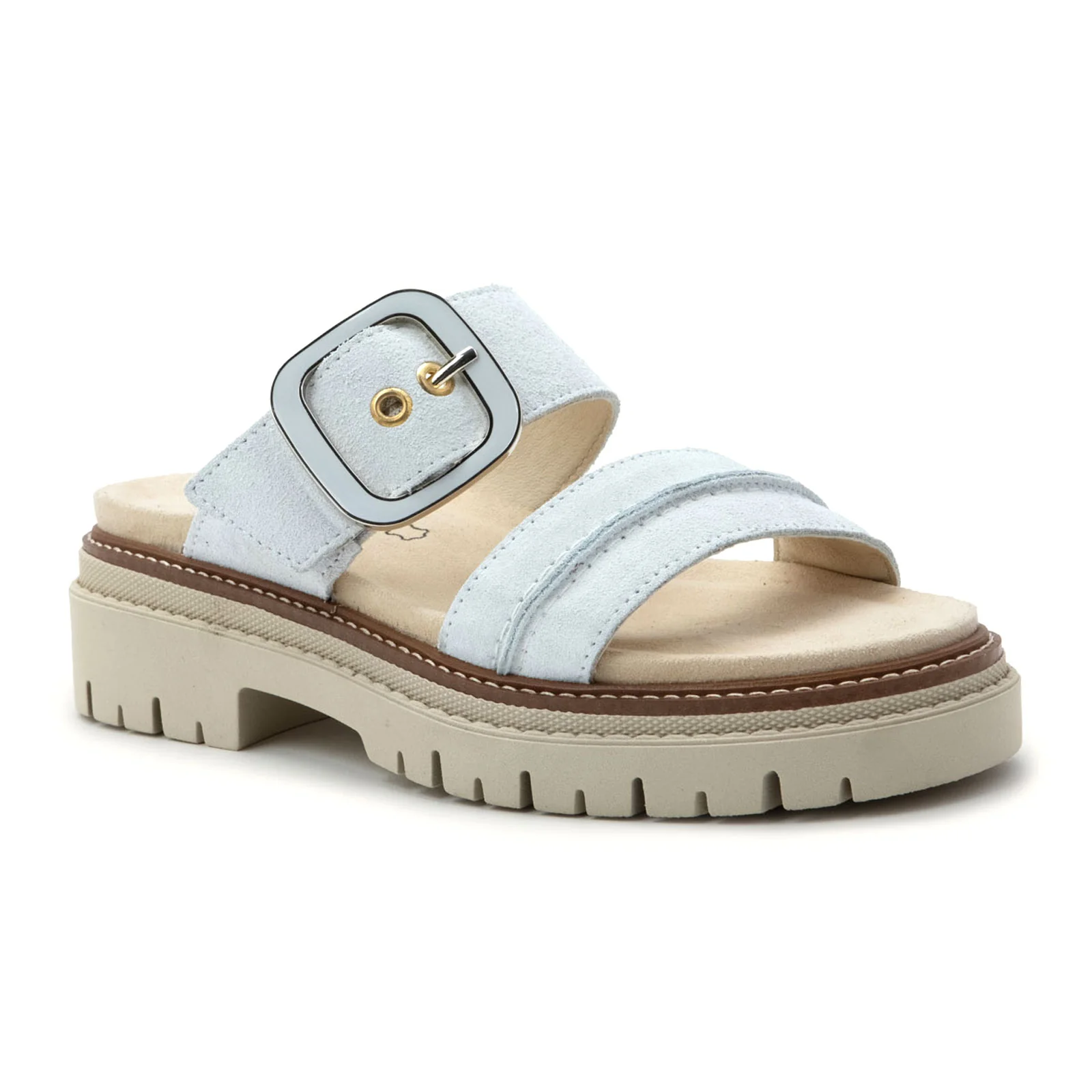 Naot Mulberry Slide Sandal (Women) - White Suede - Image 2