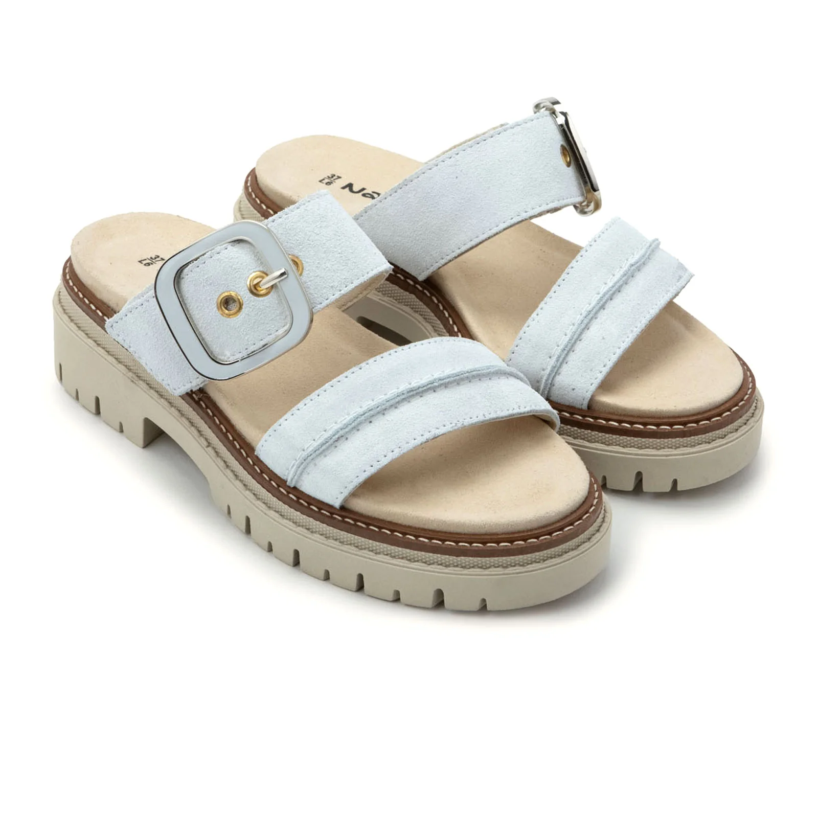 Naot Mulberry Slide Sandal (Women) - White Suede - Image 3