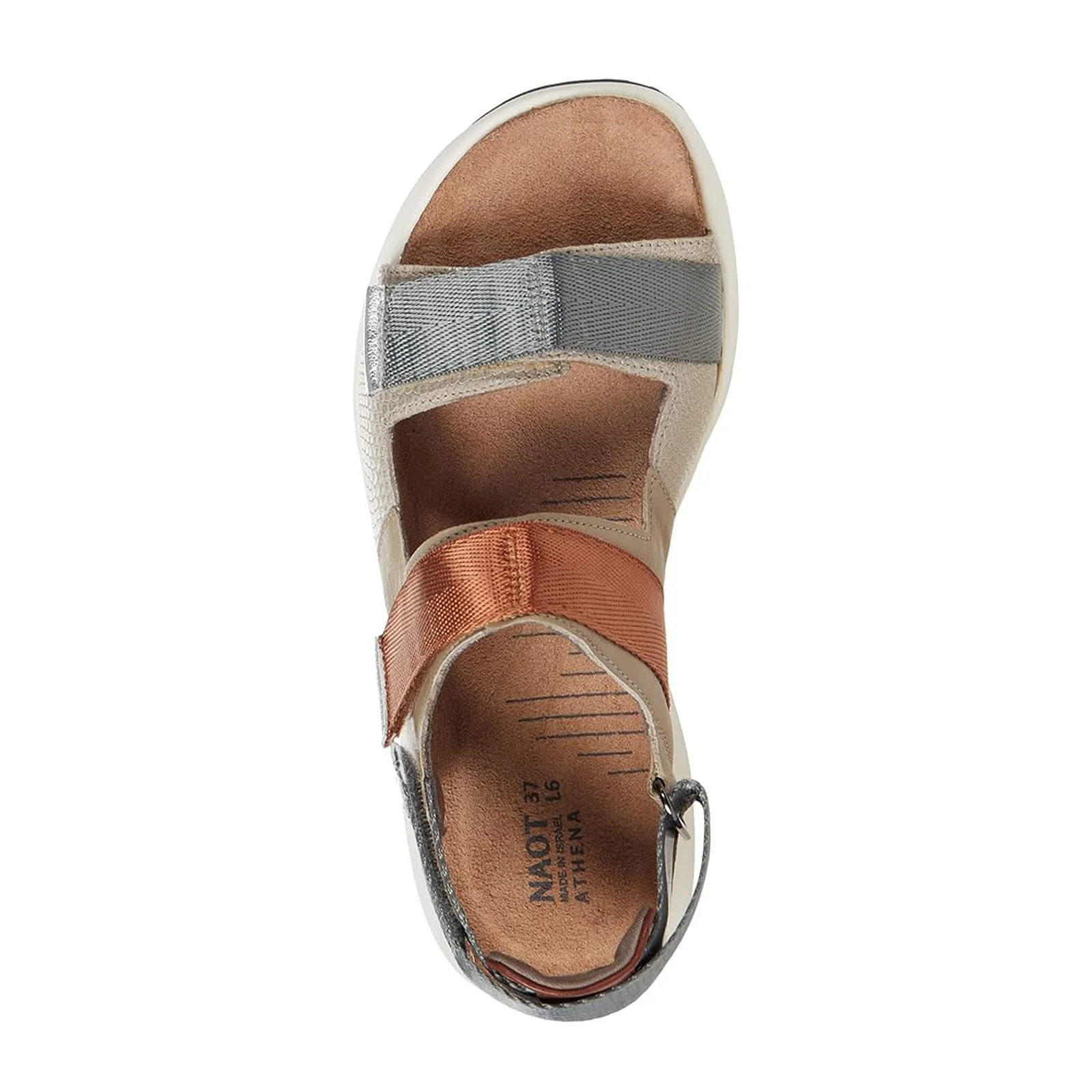 Naot Odyssey Active Sandal (Women) - Tan Grey/Ivory Woven - Image 3