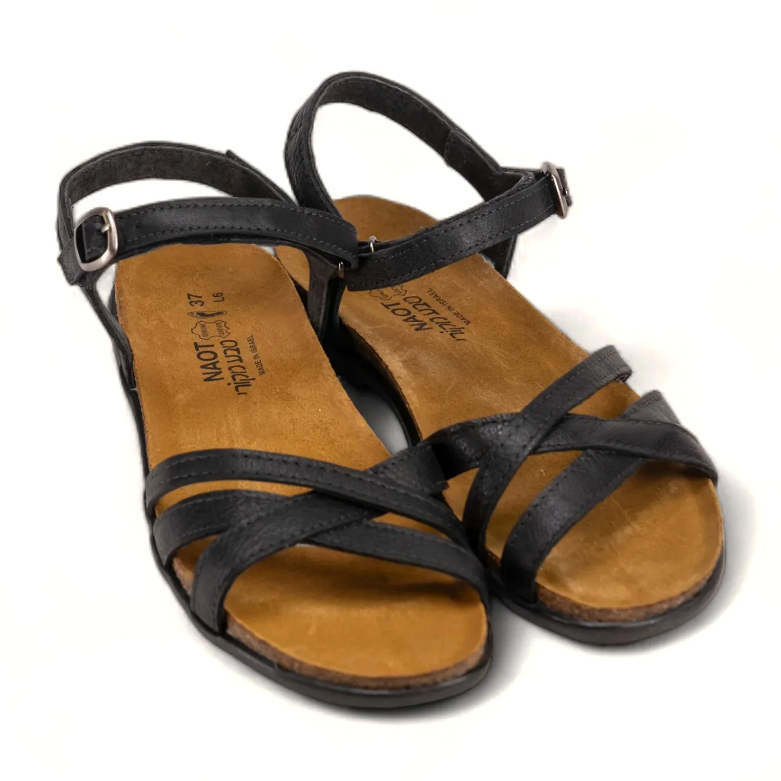 Naot Patricia Backstrap Sandal (Women) - Soft Black Leather - Image 2