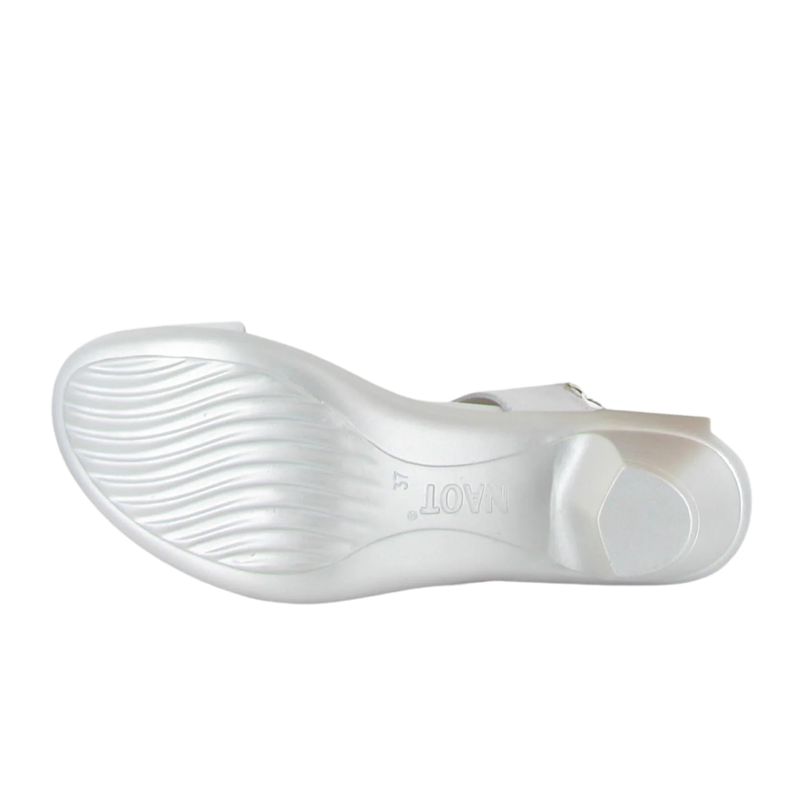 Naot Recent Heeled Slide Sandal (Women) - White Pearl Leather - Image 4