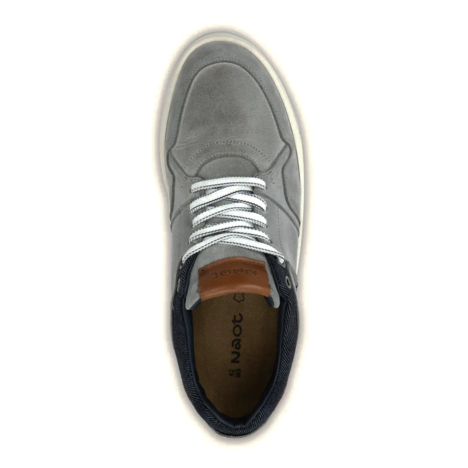 Naot Speed Sneaker (Men) - Gray/Navy/Brown - Image 4