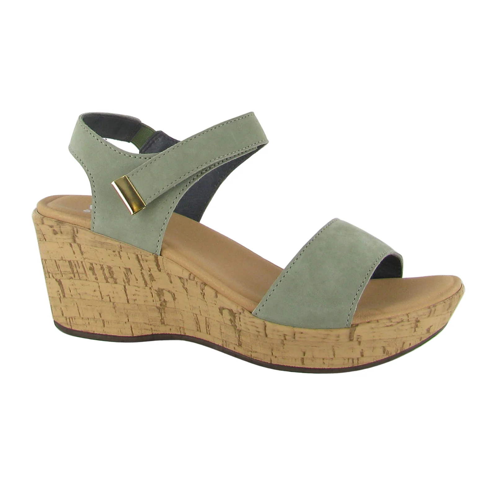 Naot Summer Wedge Sandal (Women) - Sage Nubuck