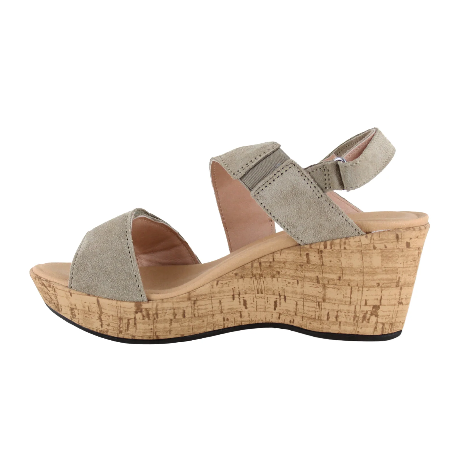 Naot Sunrise Wedge Sandal (Women) - Almond Suede - Image 2