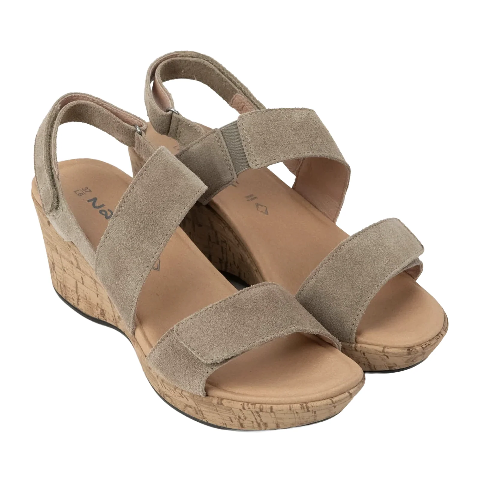 Naot Sunrise Wedge Sandal (Women) - Almond Suede - Image 3