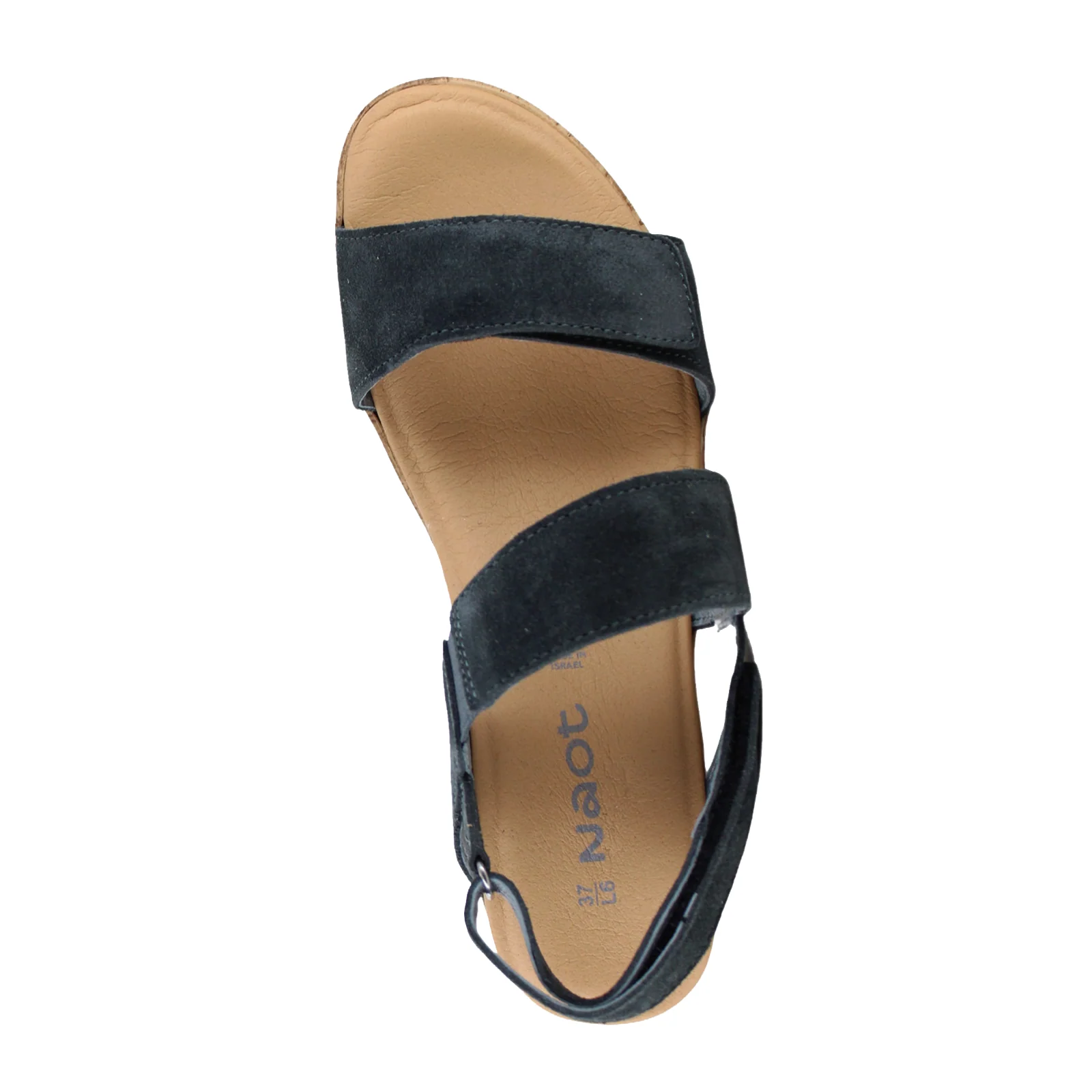 Naot Sunrise Wedge Sandal (Women) - Charcoal Suede - Image 5