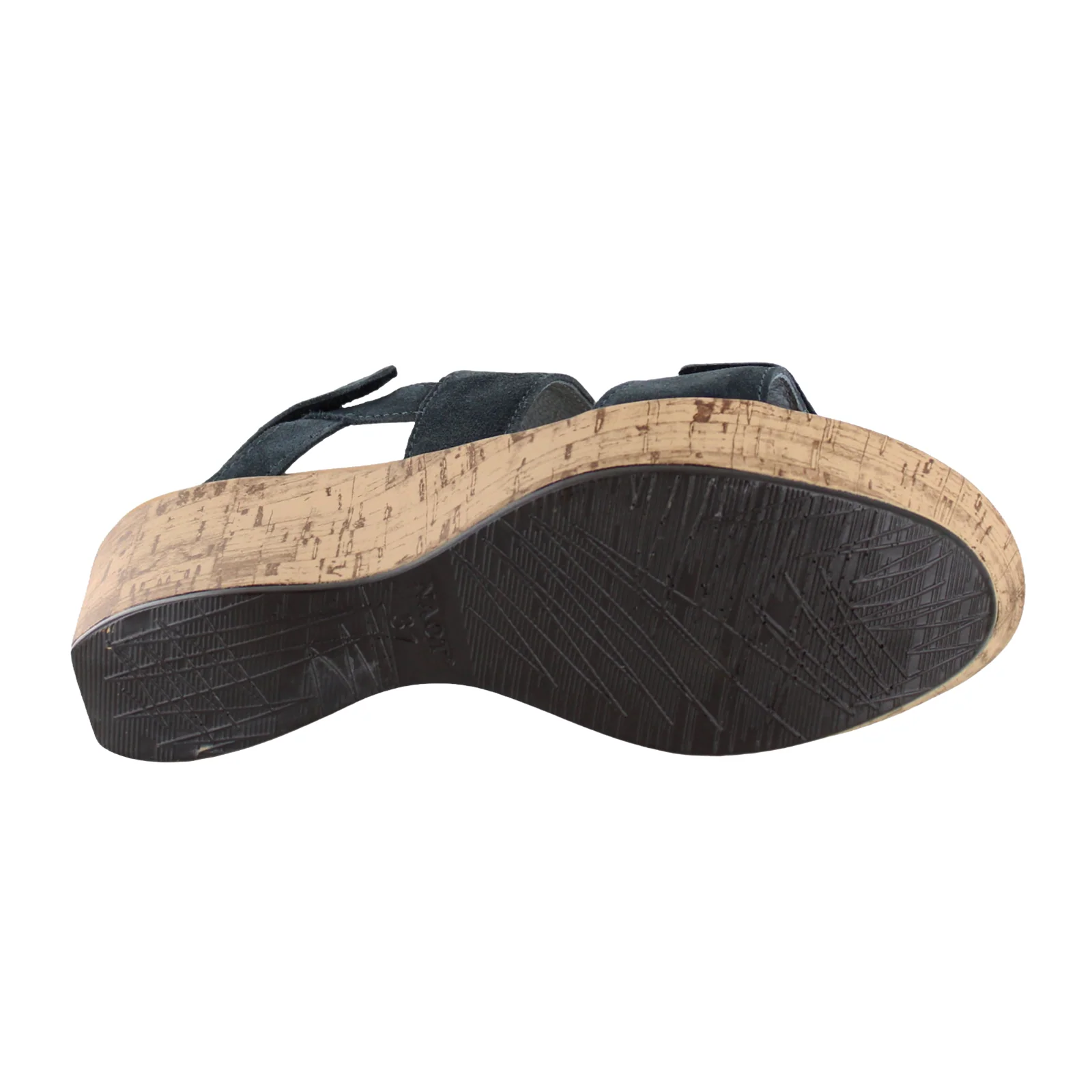 Naot Sunrise Wedge Sandal (Women) - Charcoal Suede - Image 6