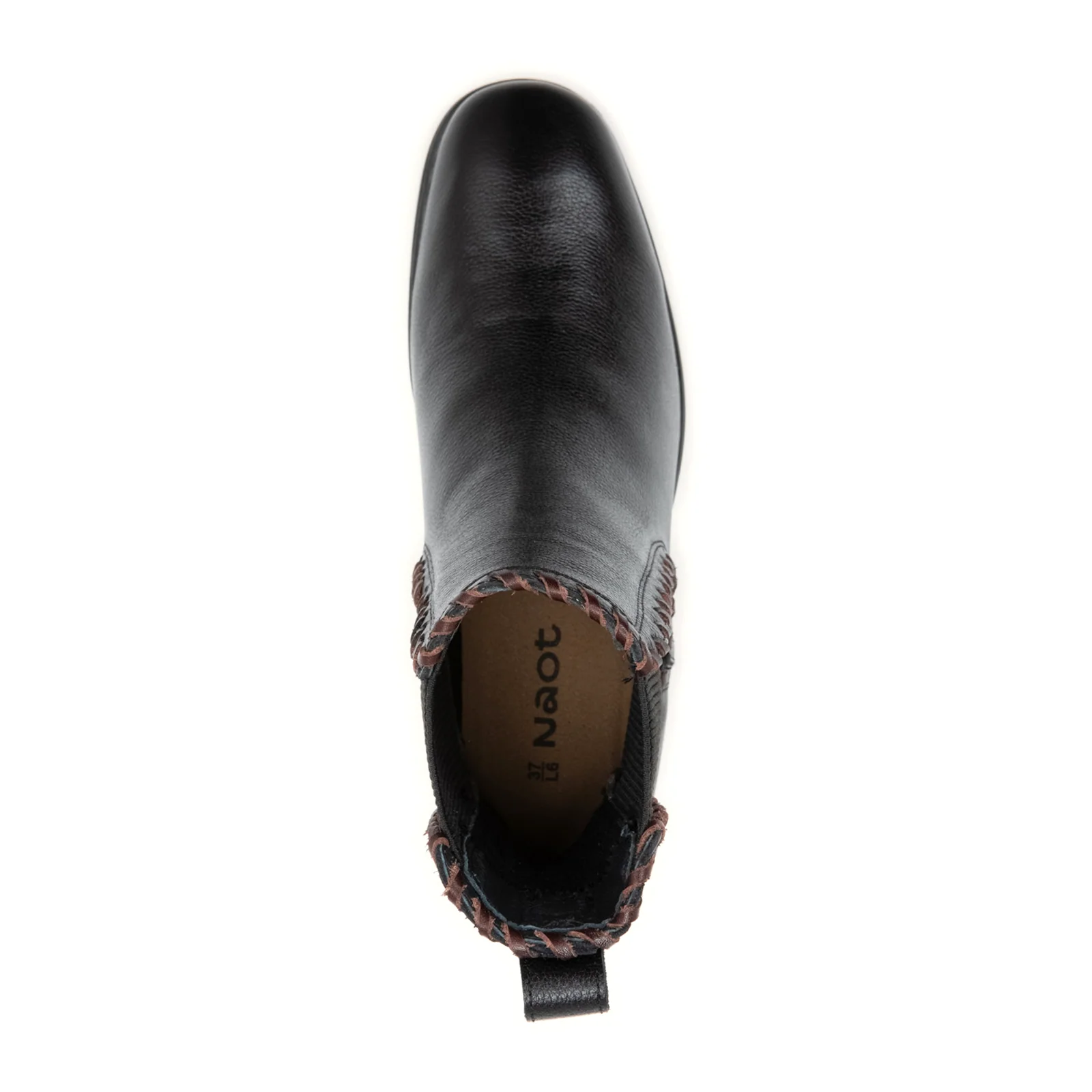 Naot Tradition Heeled Chelsea Boot (Women) - Soft Black Leather - Image 5