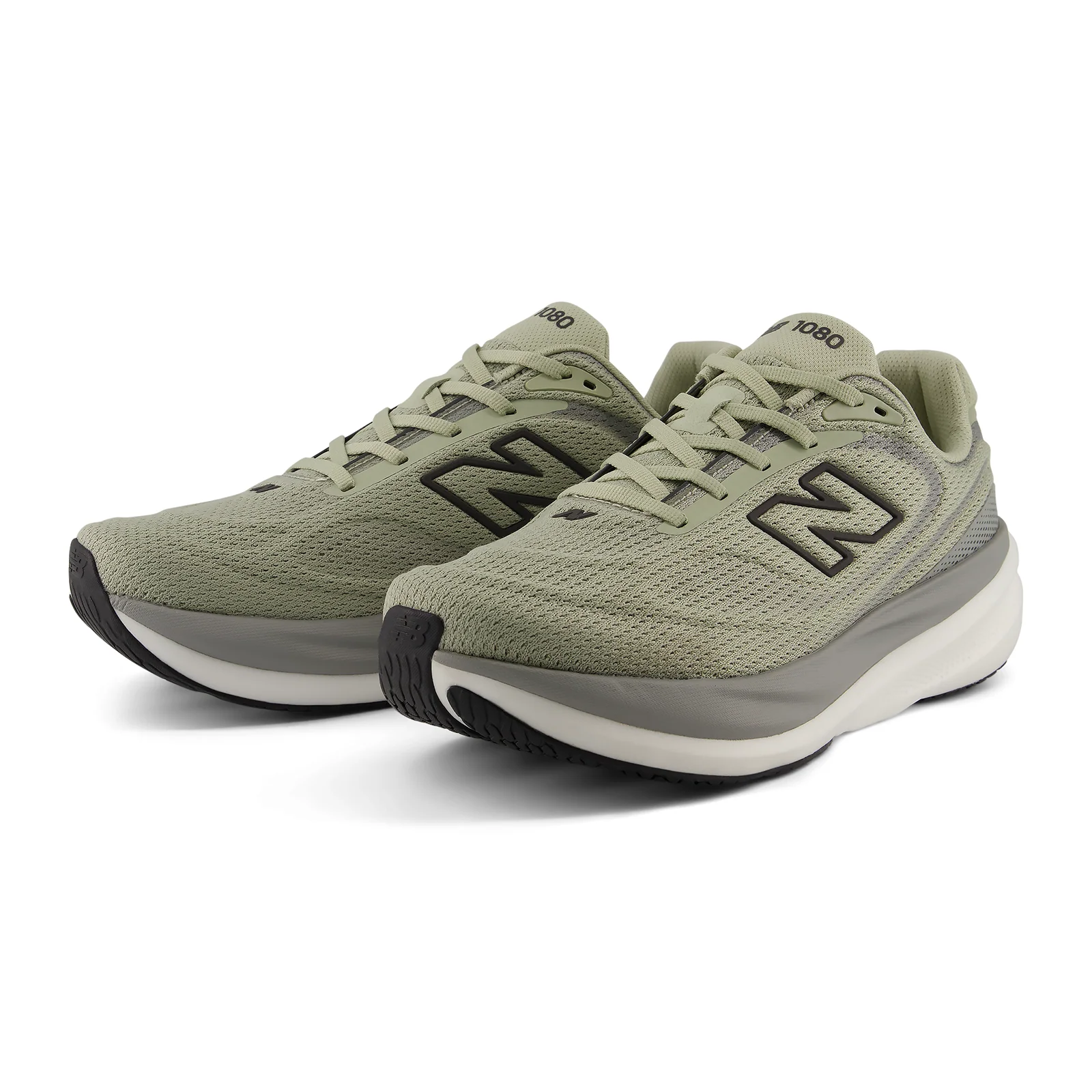 New Balance 1080 v15 Running Shoe (Men) - Olivine/Faded Black - Image 4