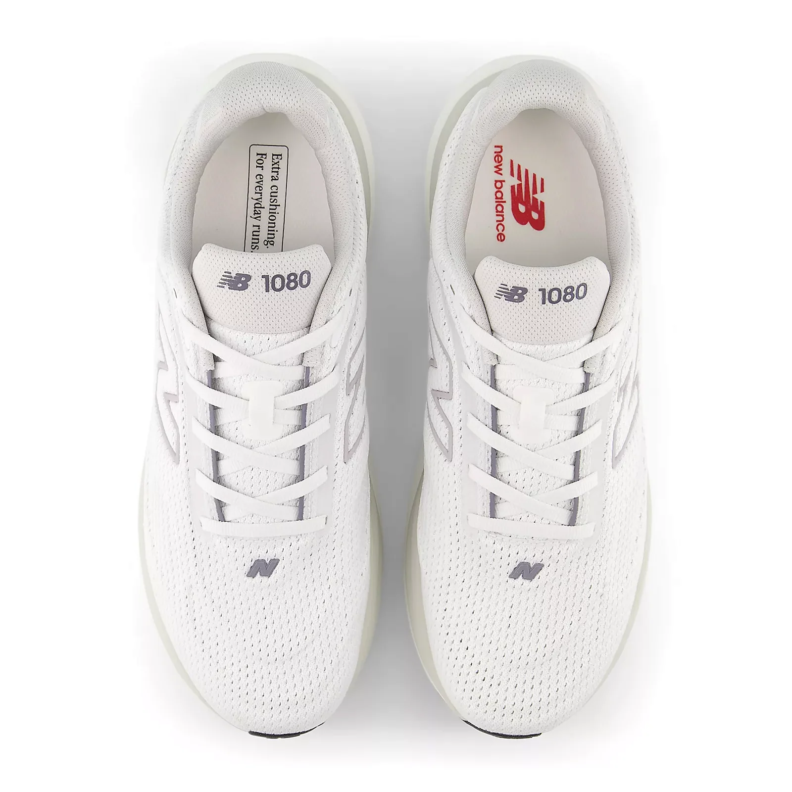 New Balance 1080 v15 Running Shoe (Men) - White/Truffle Salt - Image 5