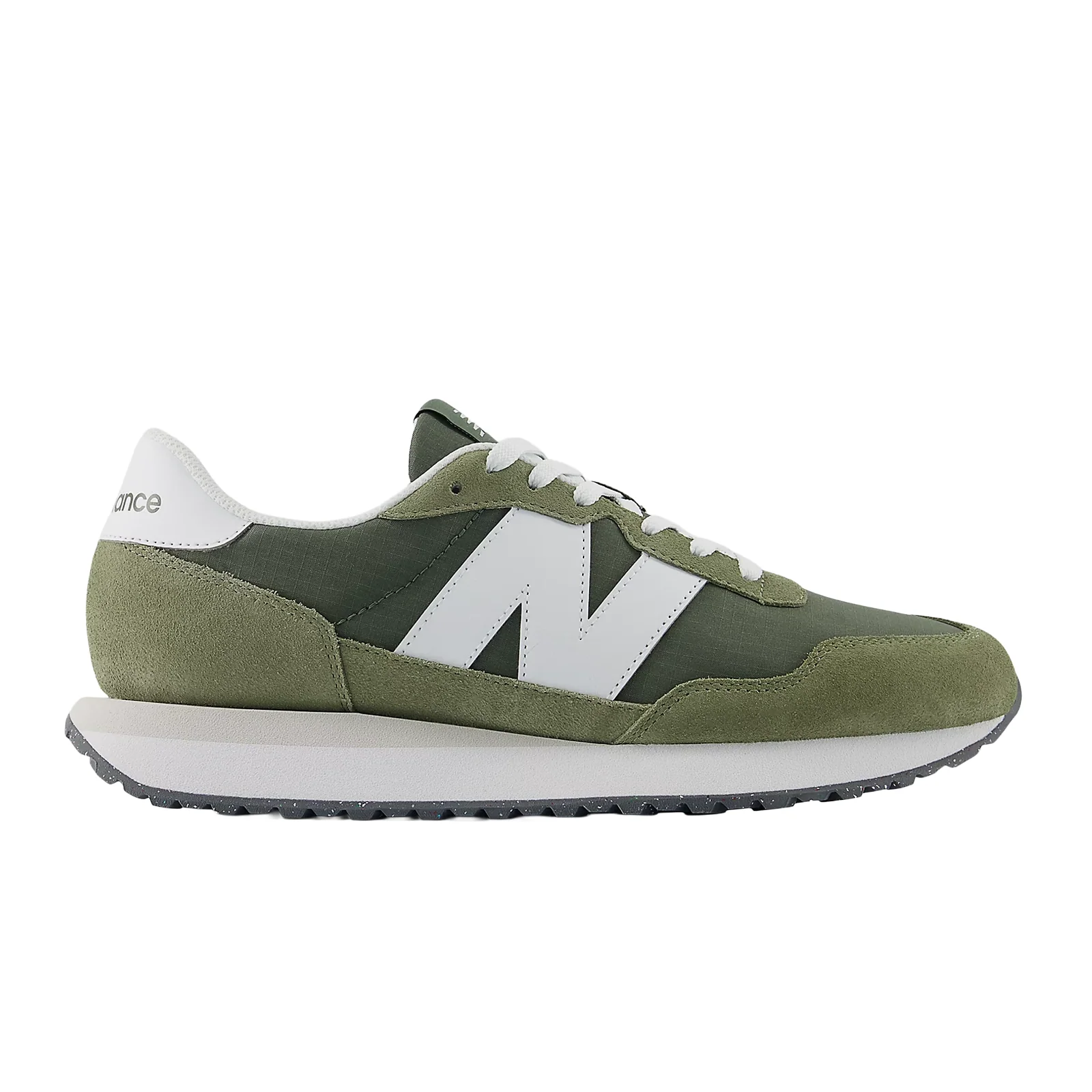 New Balance 237 Sneaker (Men) - Dark Olivine/NB 103 White