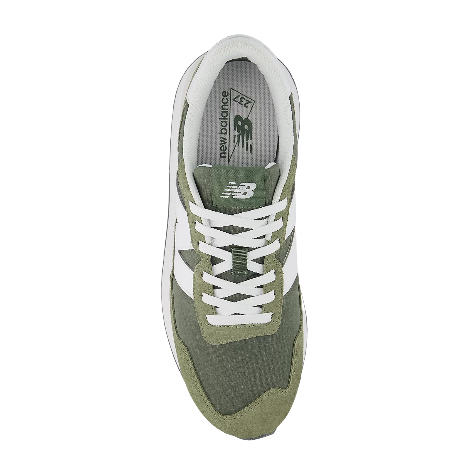 New Balance 237 Sneaker (Men) - Dark Olivine/NB 103 White - Image 4
