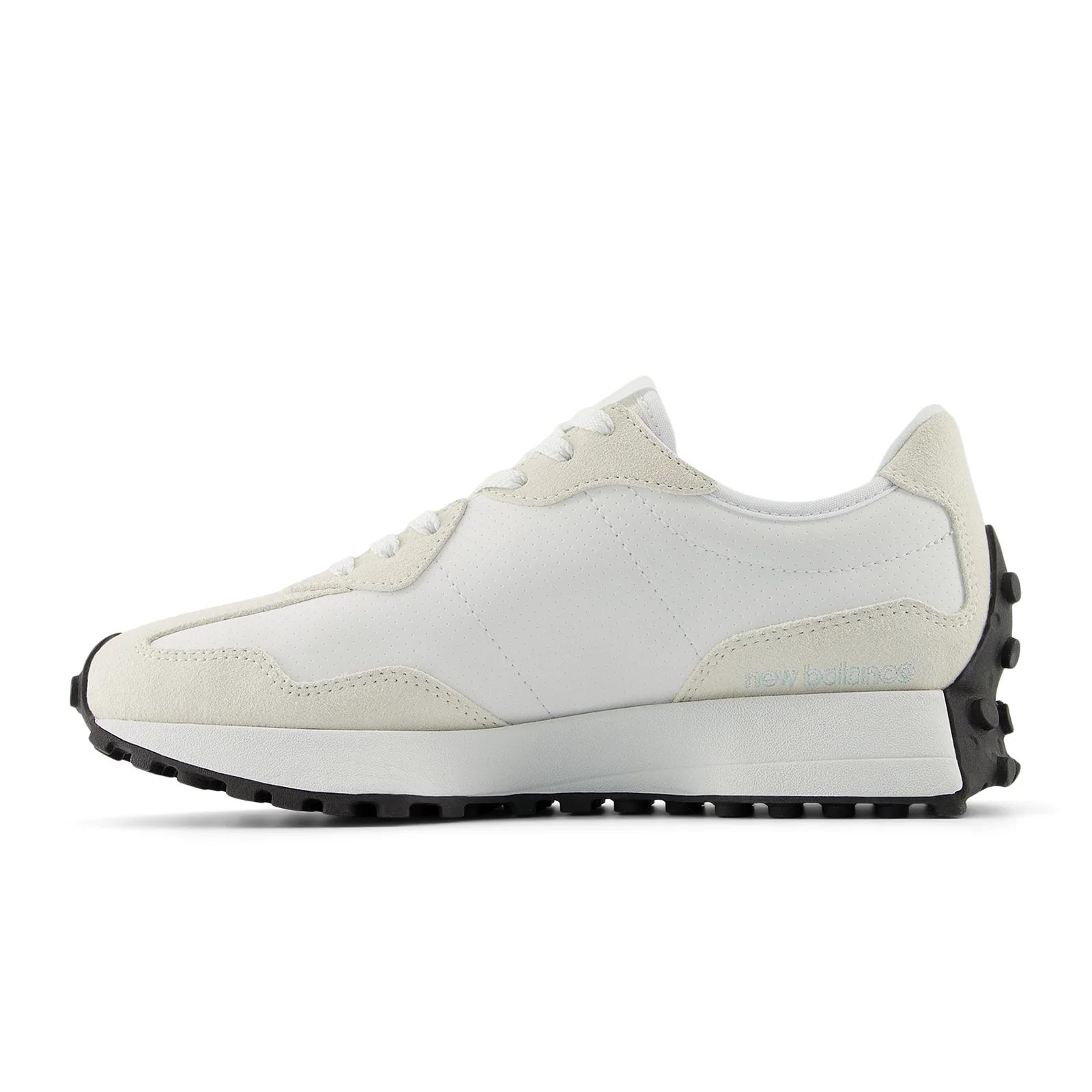 New Balance 327 Running Shoe (Women) - White/Glint Blue - Image 2