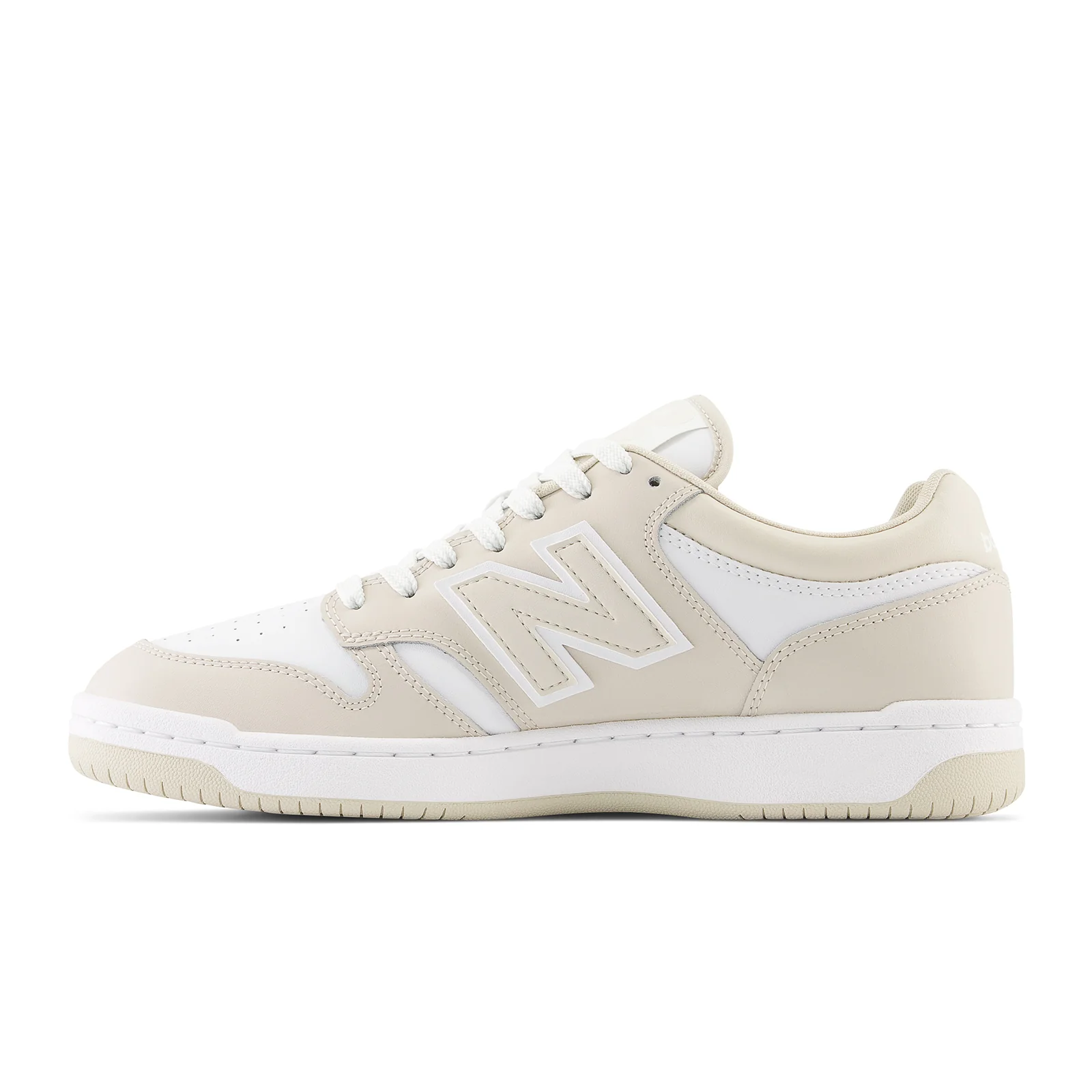 New Balance 480 Sneaker (Unisex) - Timberwolf/White - Image 2