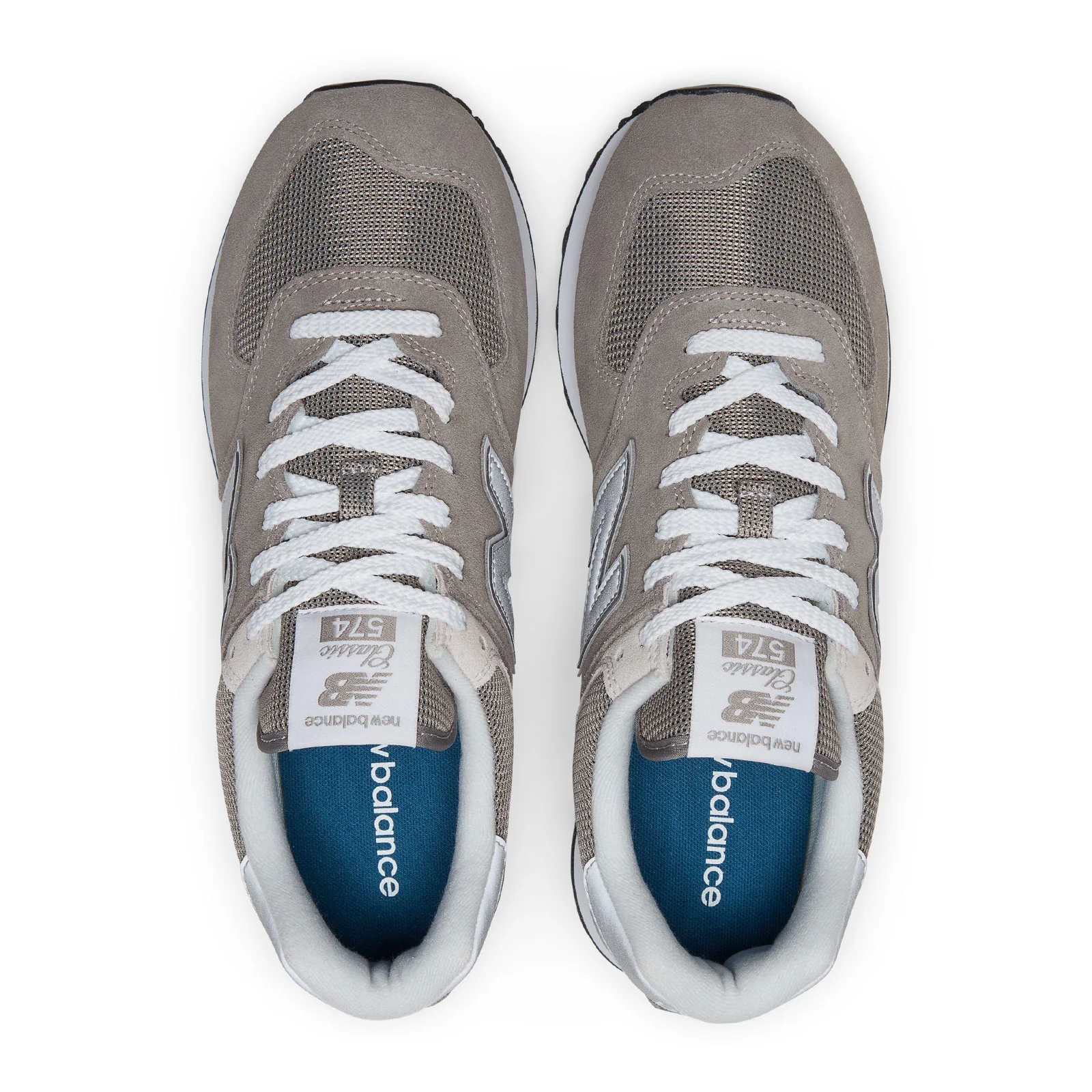 New Balance 574 Sneaker (Men) - Grey/White - Image 3