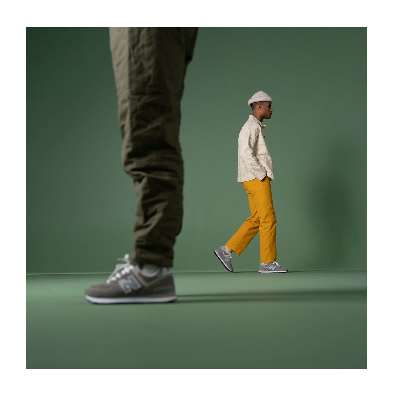 New Balance 574 Sneaker (Men) - Grey/White - Image 6