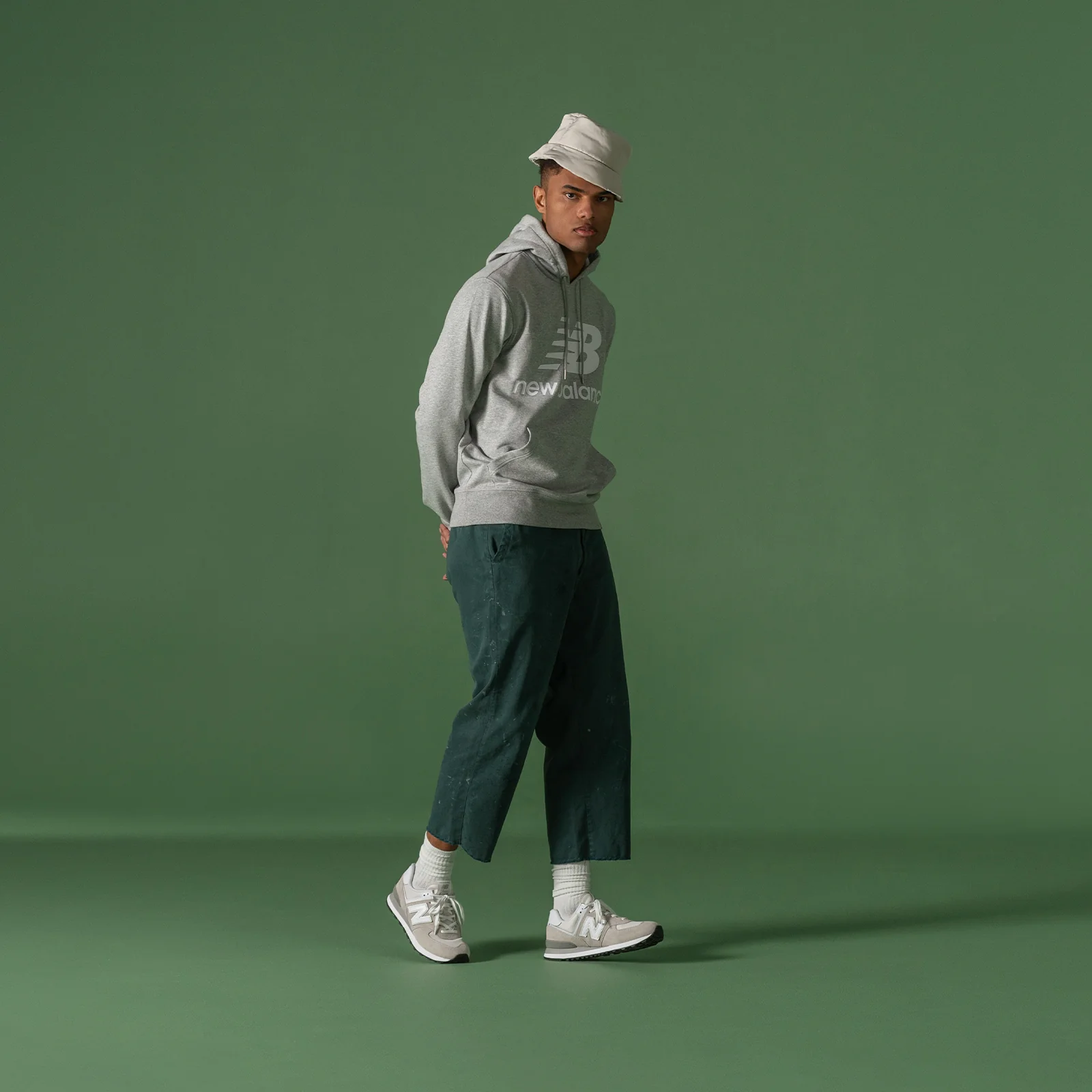 New Balance 574 Sneaker (Men) - Nimbus Cloud/White - Image 9