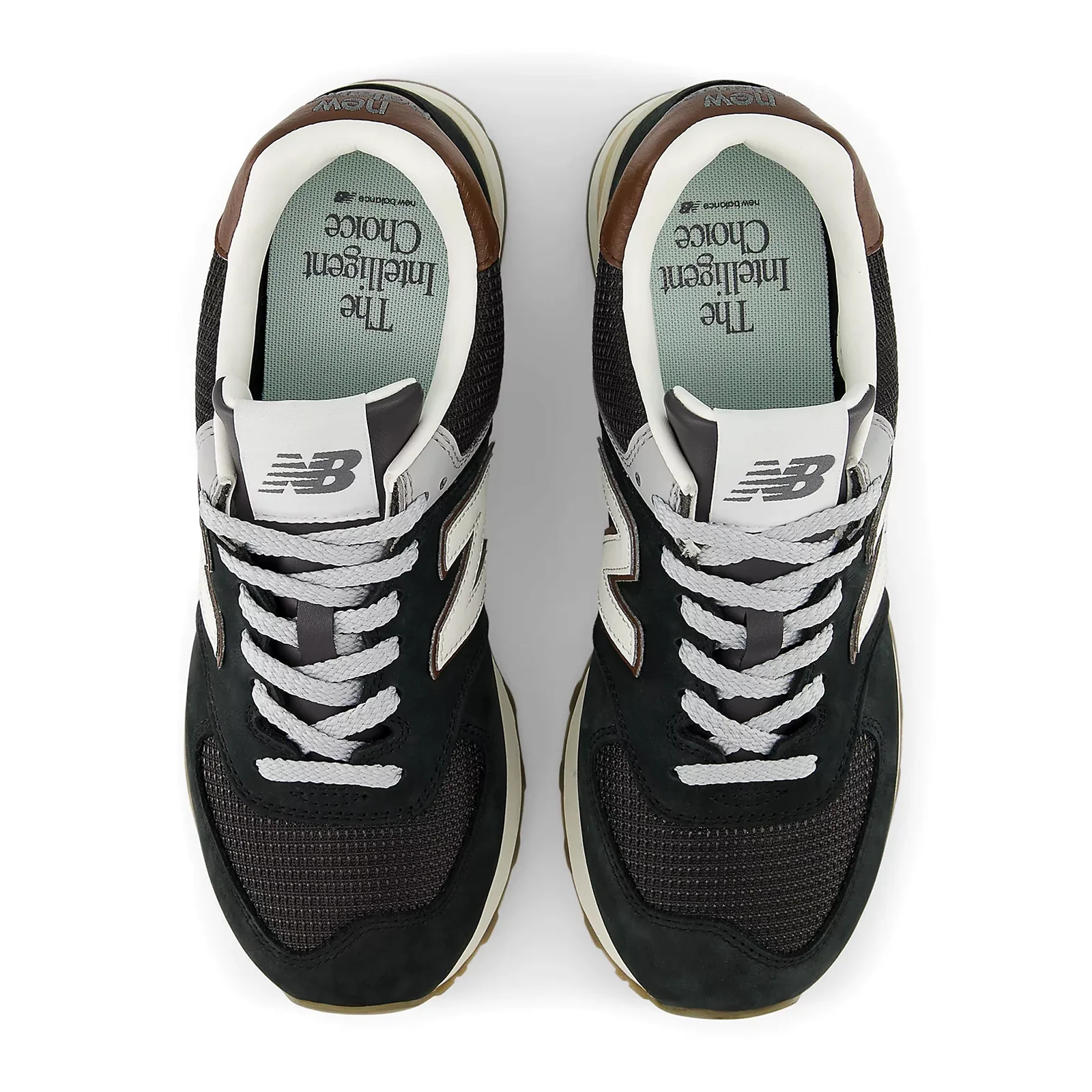 New Balance 574 Sneaker (Unisex) - Brown/Dark Silver Metallic - Image 5