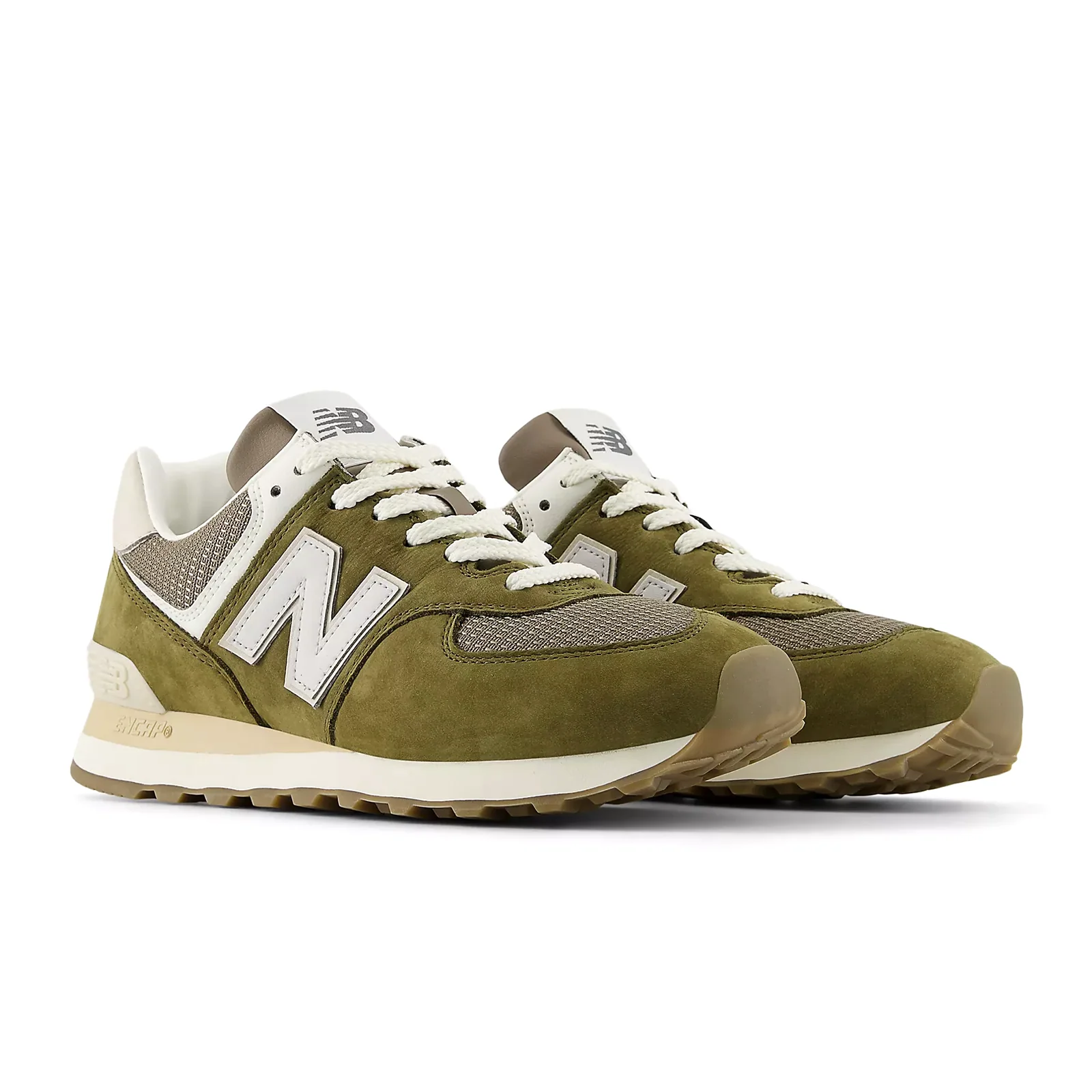 New Balance 574 Sneaker (Unisex) - Calcium/Dark Silver Metallic - Image 3