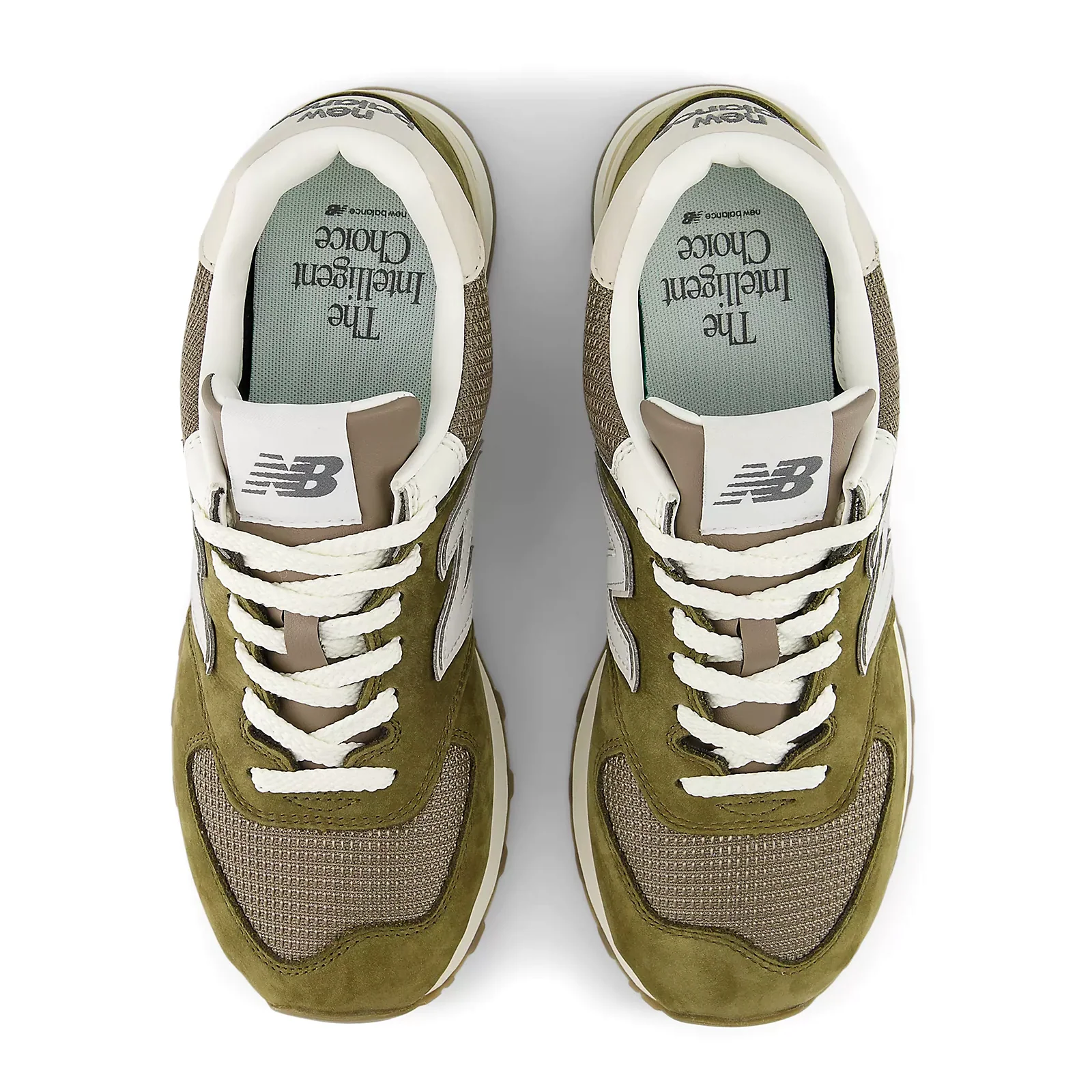 New Balance 574 Sneaker (Unisex) - Calcium/Dark Silver Metallic - Image 5