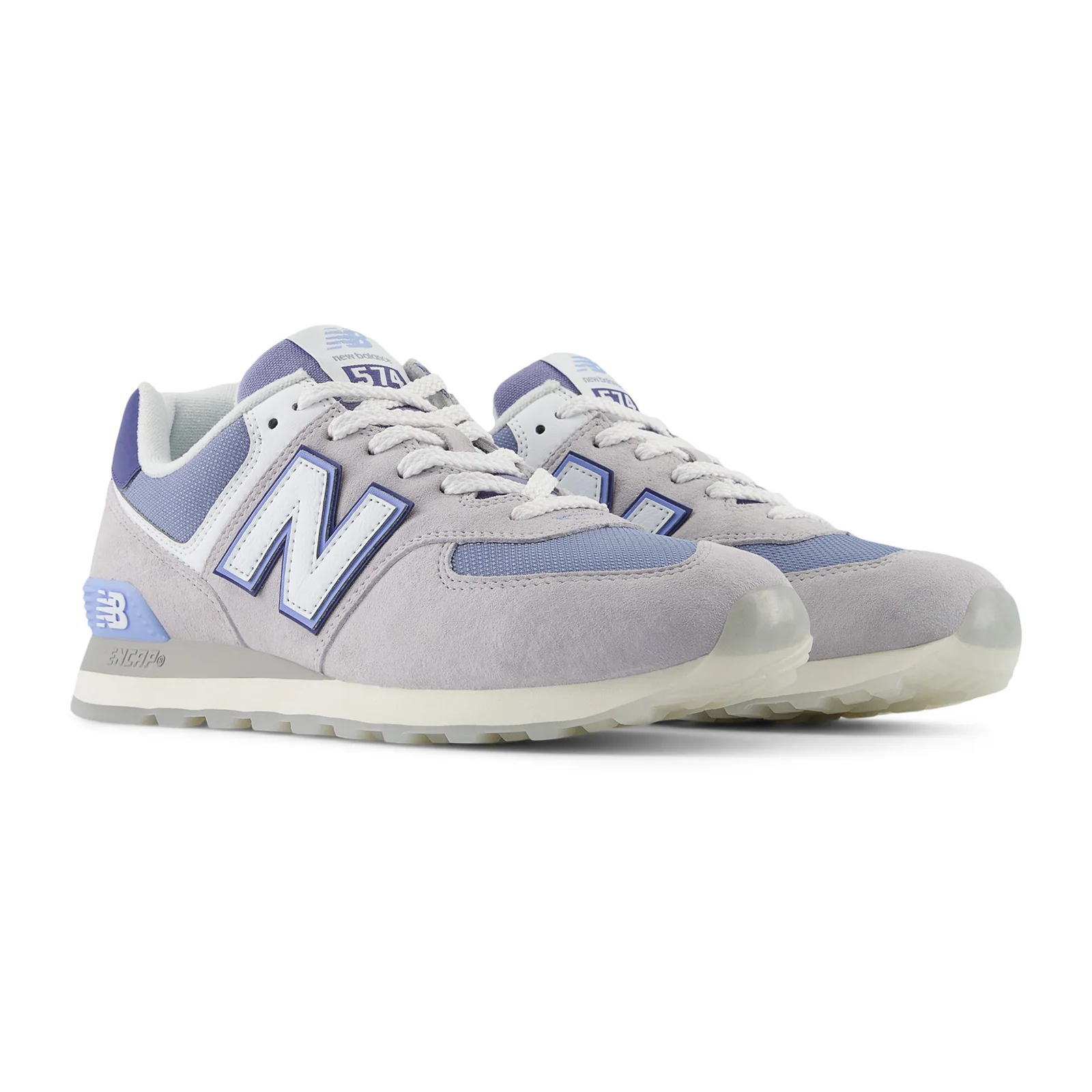New Balance 574 Sneaker (Unisex) - Pearl Grey/NB White - Image 3