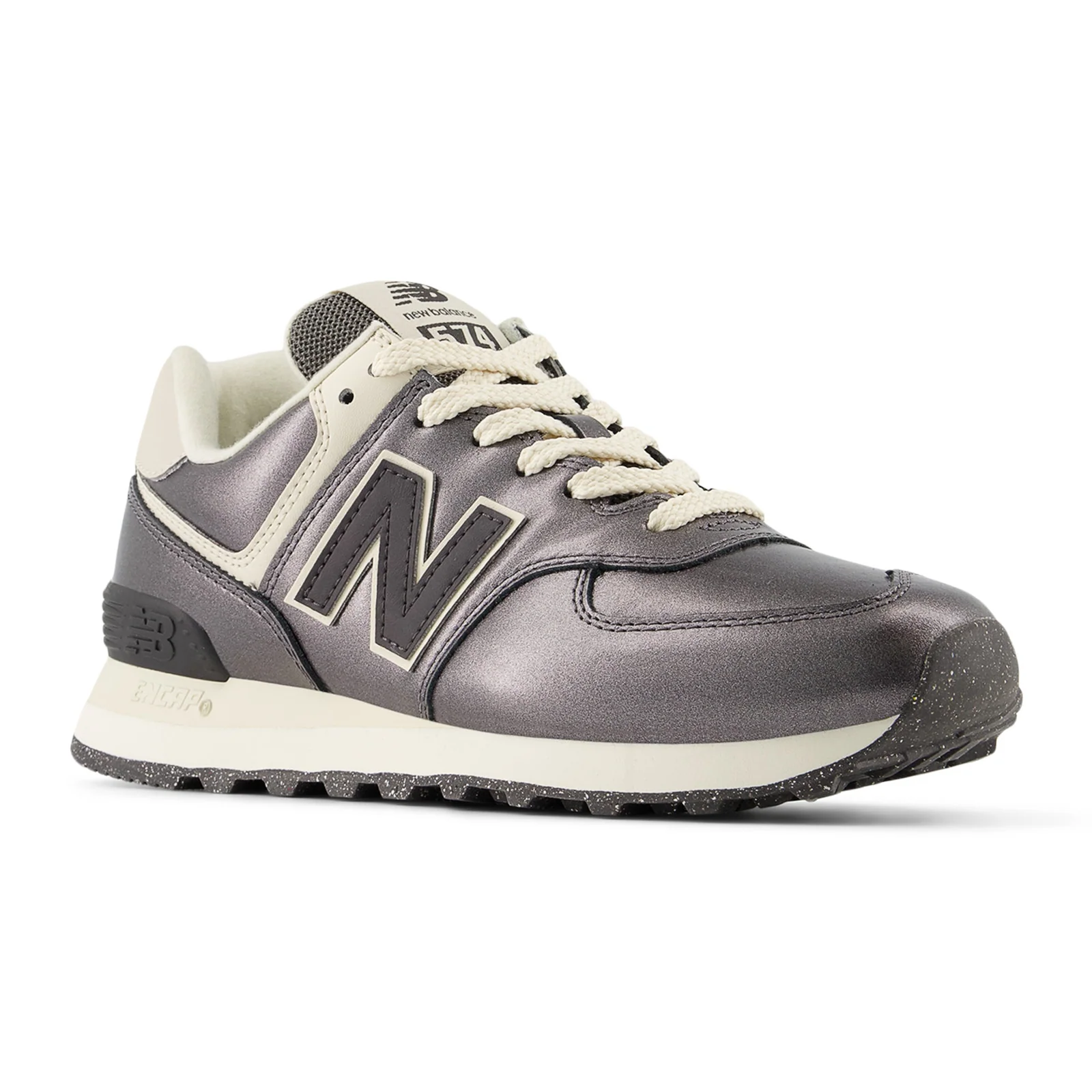 New Balance 574 Sneaker (Women) - Metallic Bronze/Black - Image 3