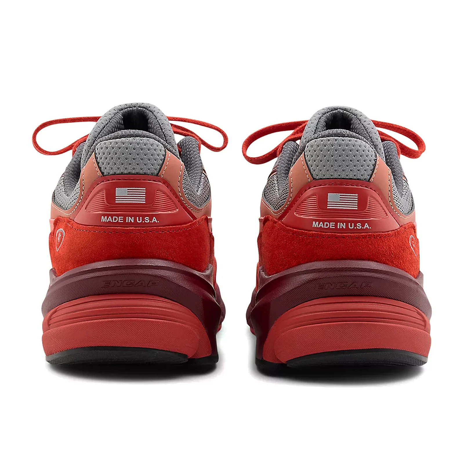 New Balance 990 v6 Running Shoe (Unisex) - Molten Lava/Monarch Burgundy - Image 4