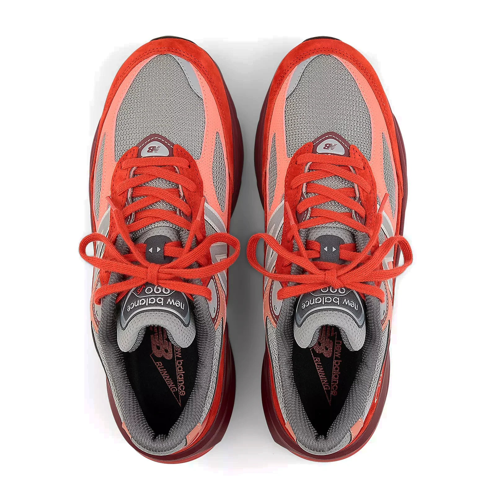 New Balance 990 v6 Running Shoe (Unisex) - Molten Lava/Monarch Burgundy - Image 5