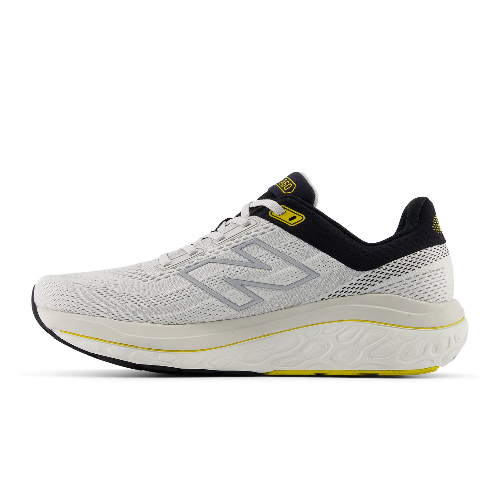 New Balance Fresh Foam X 860 v14 Running Shoe (Men) - Grey Matter/Black/Ginger Lemon - Image 2