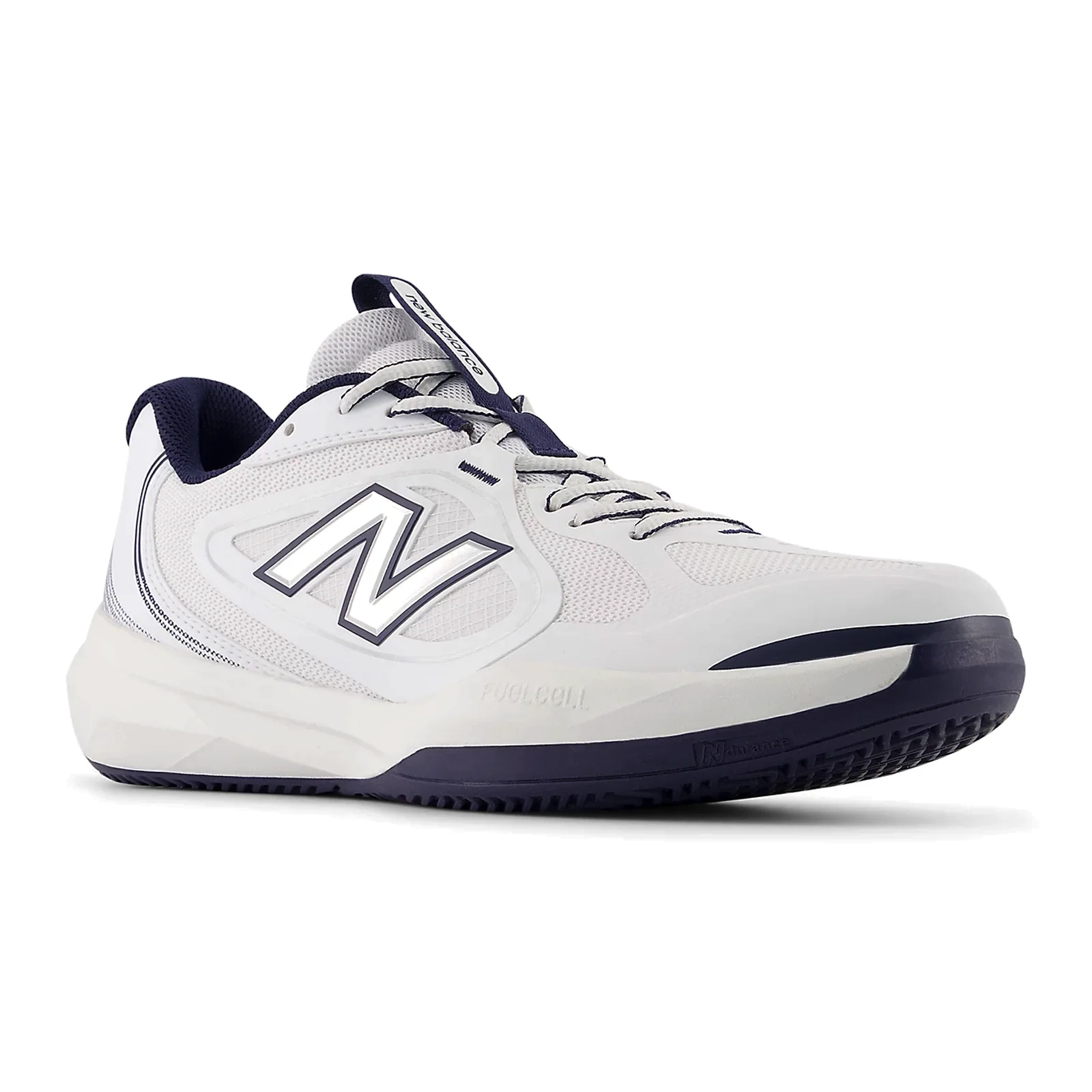 New Balance FuelCell 796 v5 Court Shoe (Men) - NB 103 White/Team Navy - Image 3