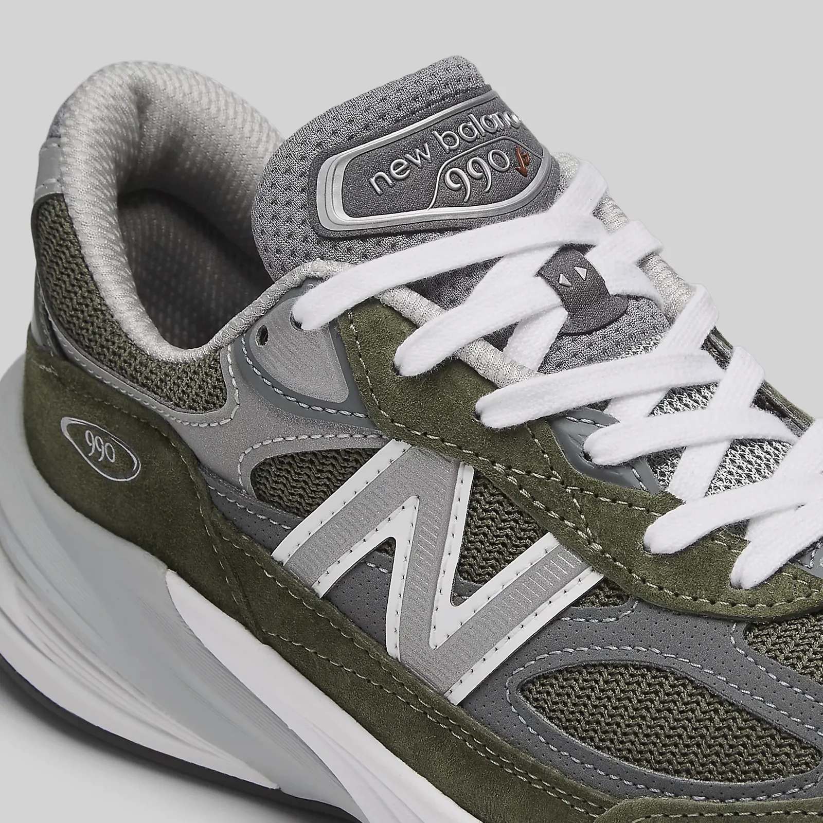 New Balance Made in USA 990 v6 Running Shoe (Unisex) - Olive - Image 7