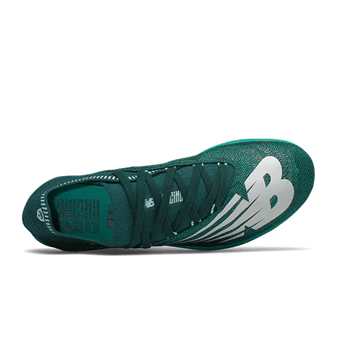 New Balance XC5K v5 Cross Country Spike Track Shoe (Women) - Tidepool/Verdite - Image 3