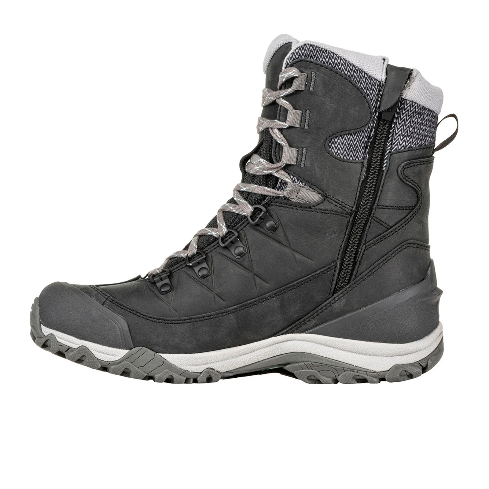 Oboz Ousel Mid Insulated B-DRY Winter Hiking Boot (Women) - Black Sea - Image 2