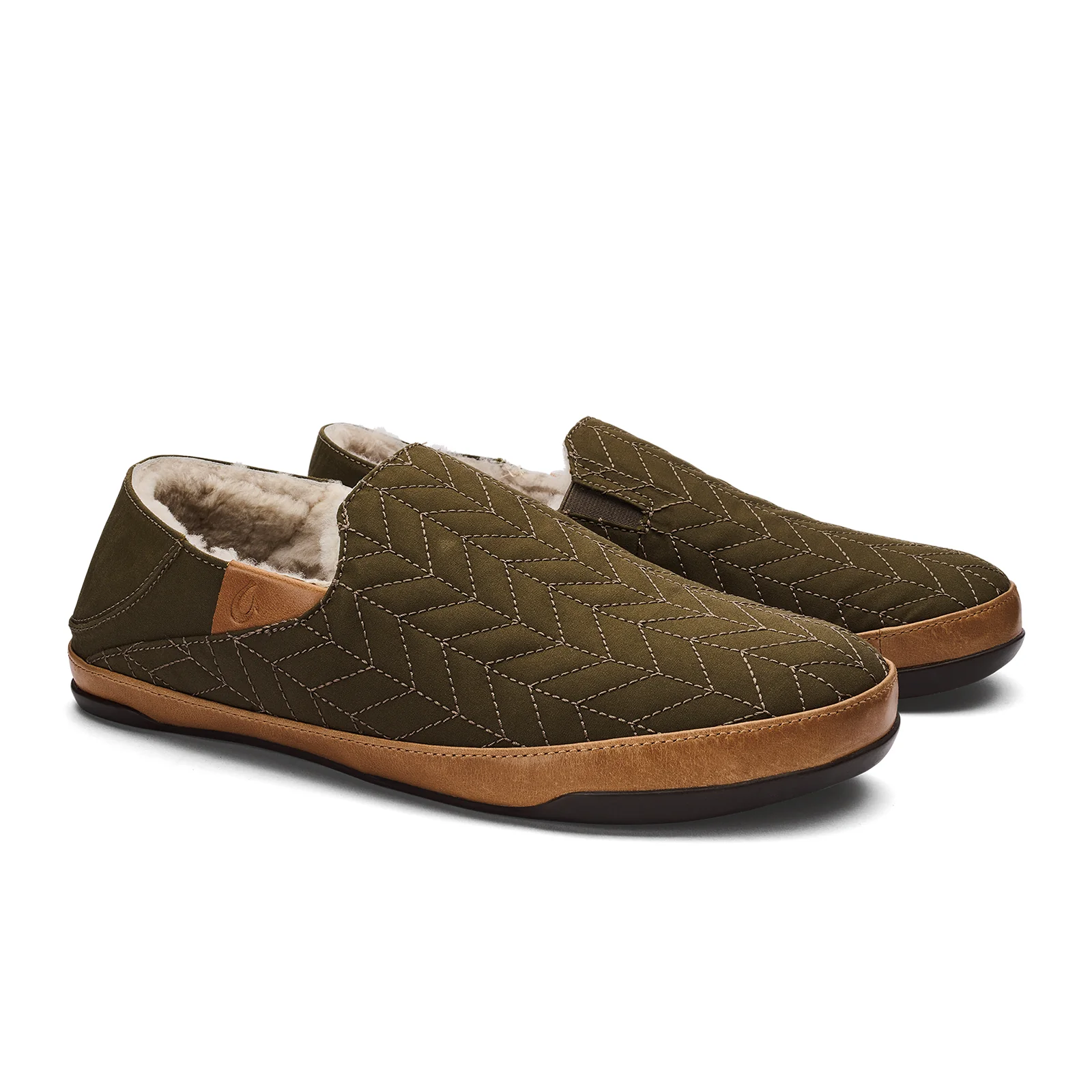 OluKai HanoHano Waxed Canvas Slipper (Men) - Husk/Husk - Image 3